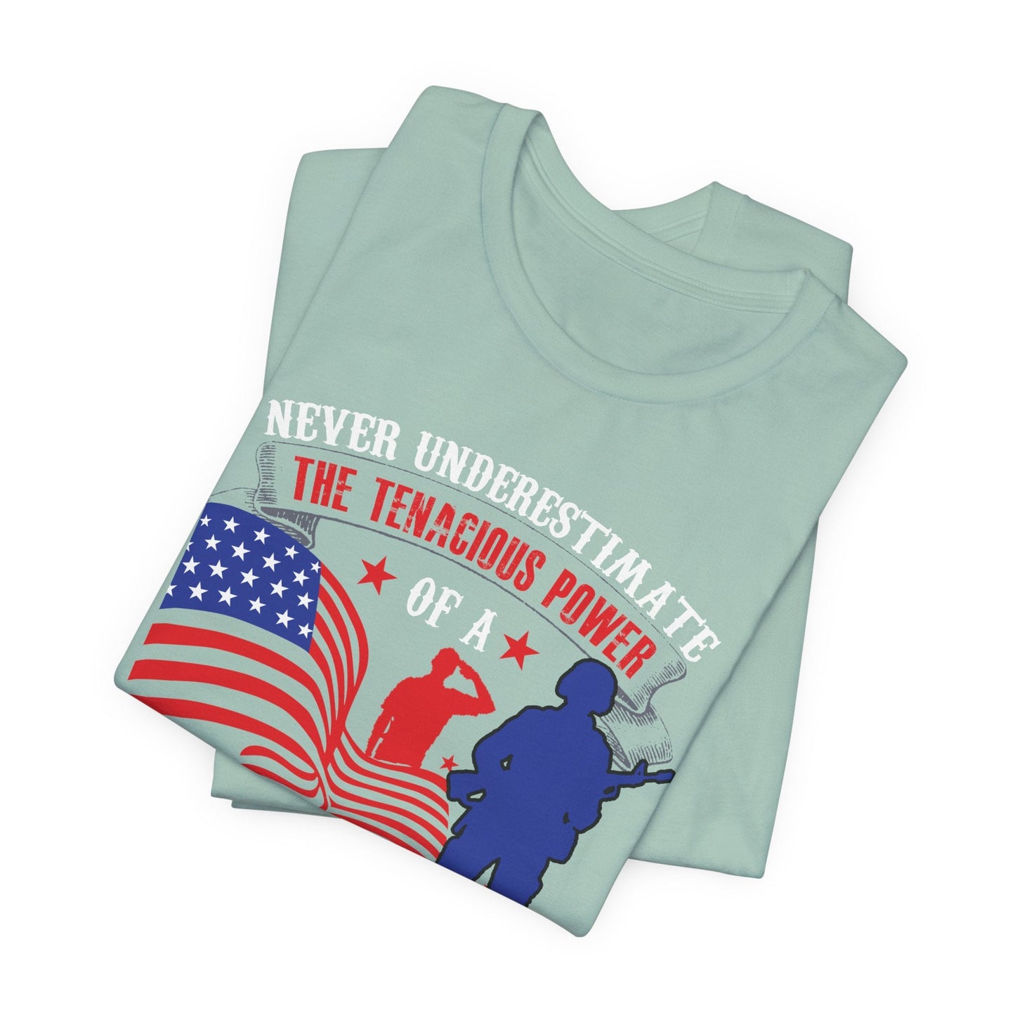 Army Veteran Patriotic Graphic Design Unisex Cotton T-Shirt v53
