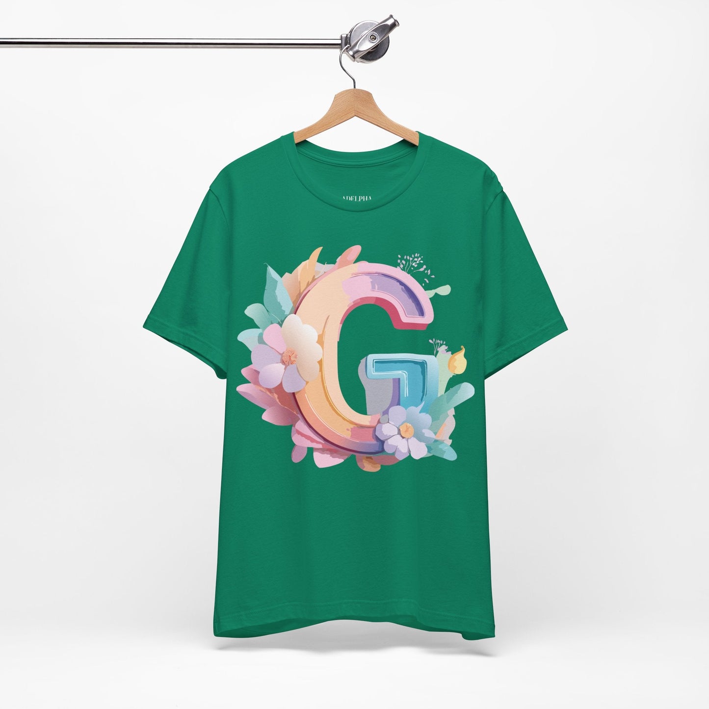 Letter G Shirt Unisex Graphic Tee by Adelpha Vintage Inspired Artwork for Everyday Style