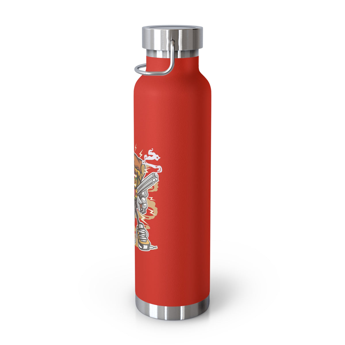 22oz Copper Insulated Water Bottle with Cartoon Design - CV105
