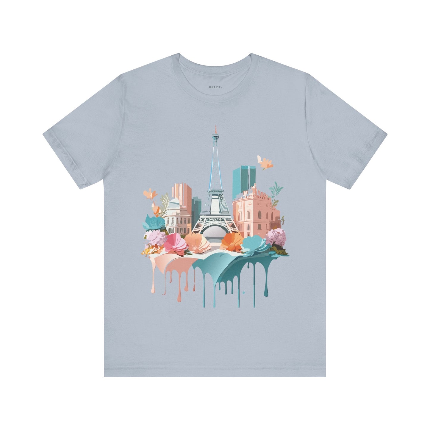 Paris Vintage Inspired Graphic Tee Unisex Short Sleeve Shirt Adelpha Artwork Studio