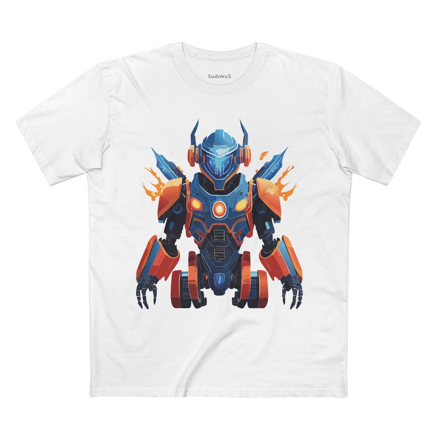 Cyborg Robot Graphic Unisex 100 Cotton Staple Tee 4