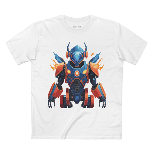 Cyborg Robot Graphic Unisex 100 Cotton Staple Tee 4