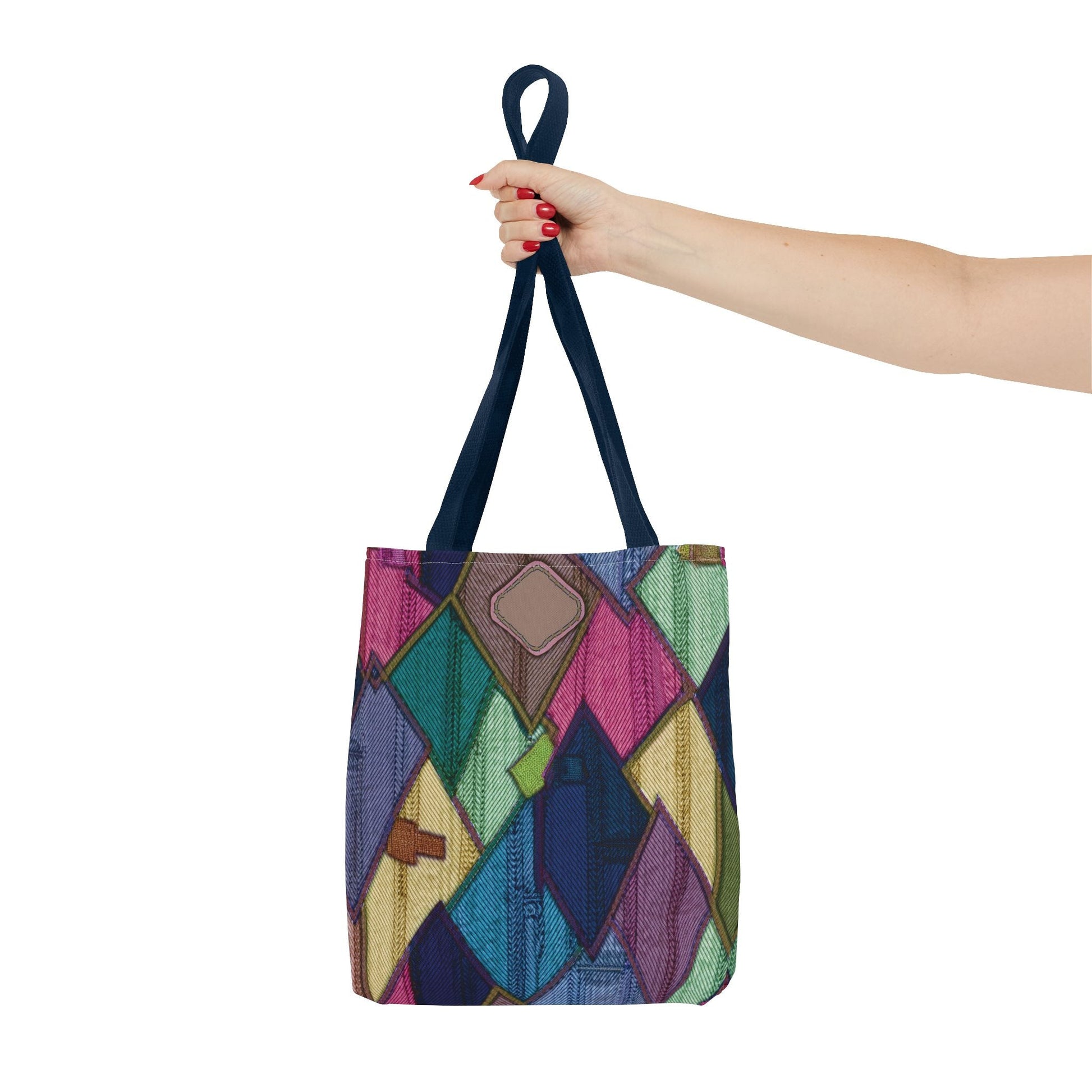 Denim Canvas Bag, Tote Bag Denim Printify