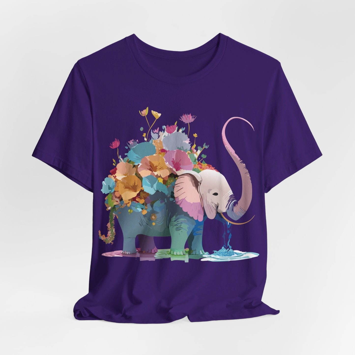 Elephant Graphic Unisex 100 Cotton Jersey Vintage Art Design Tee 12