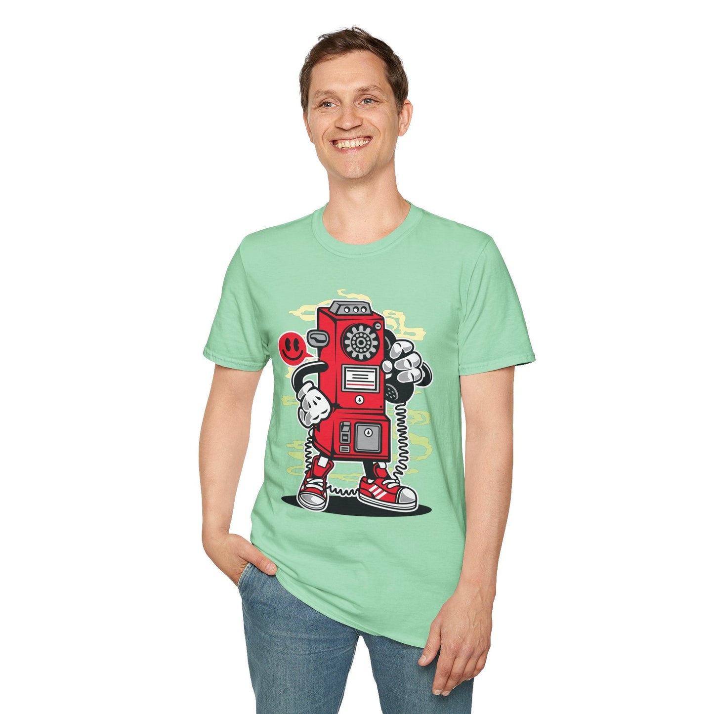 Cartoon T Shirt Animation T Shirt Funny Graphic Tee Softstyle 64000 Unisex Short Sleeve