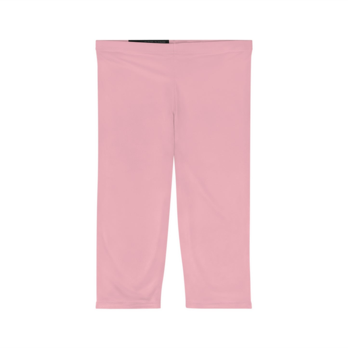 Soft Today Pink Color Women's Brushed Suede Poly Span Casual Capri Leggings XS-2XL