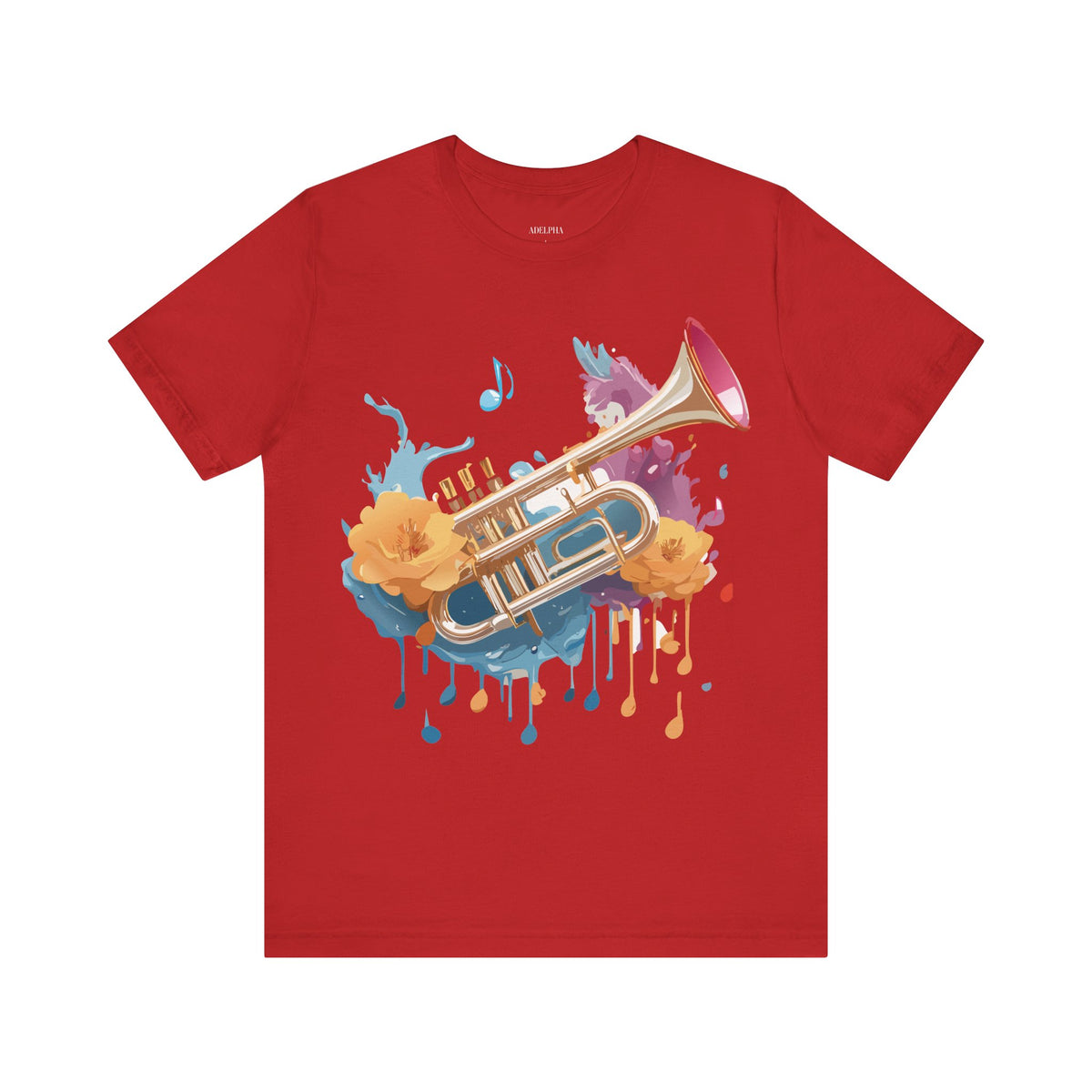 Music Graphic Unisex Cotton Bella+Canvas Tee with Art Design m113