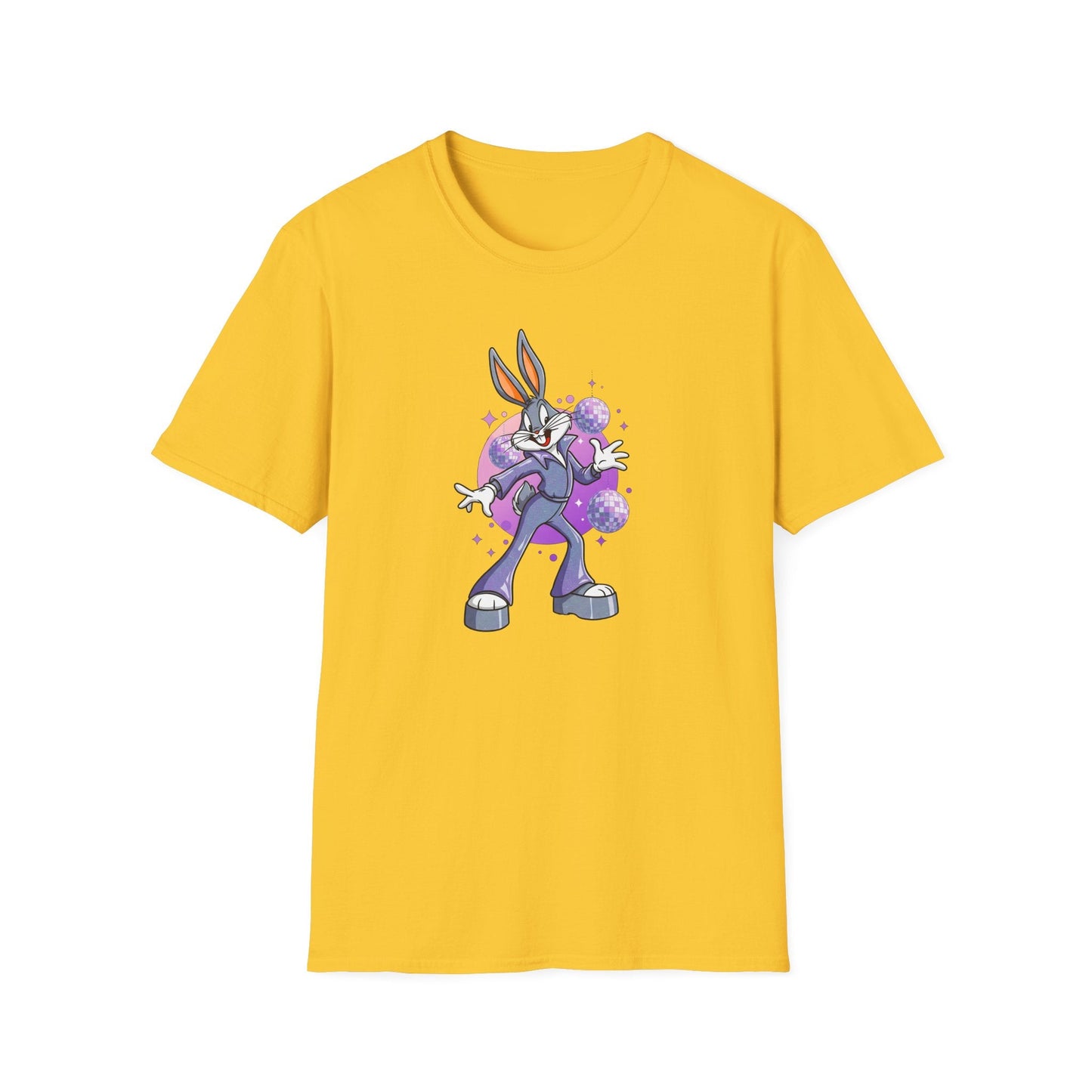 Bugs Bunny Unisex T Shirt Cartoon Animation Tee Gildan Softstyle 64000 Cotton Tee
