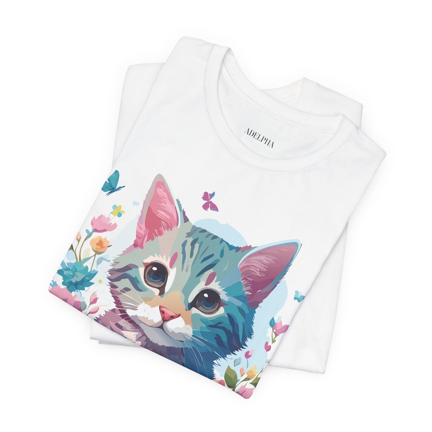 Cat Graphic Tee Unisex Jersey Short Sleeve Shirt Adelpha Art Design