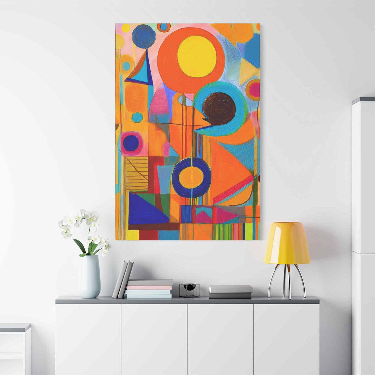 Abstract Painting Print Canvas 20x24,20x30,24x30, 24x32,24x36,30x40, 32x48,36x48,40x60 Pine-Wood Inner Frame ABS-12