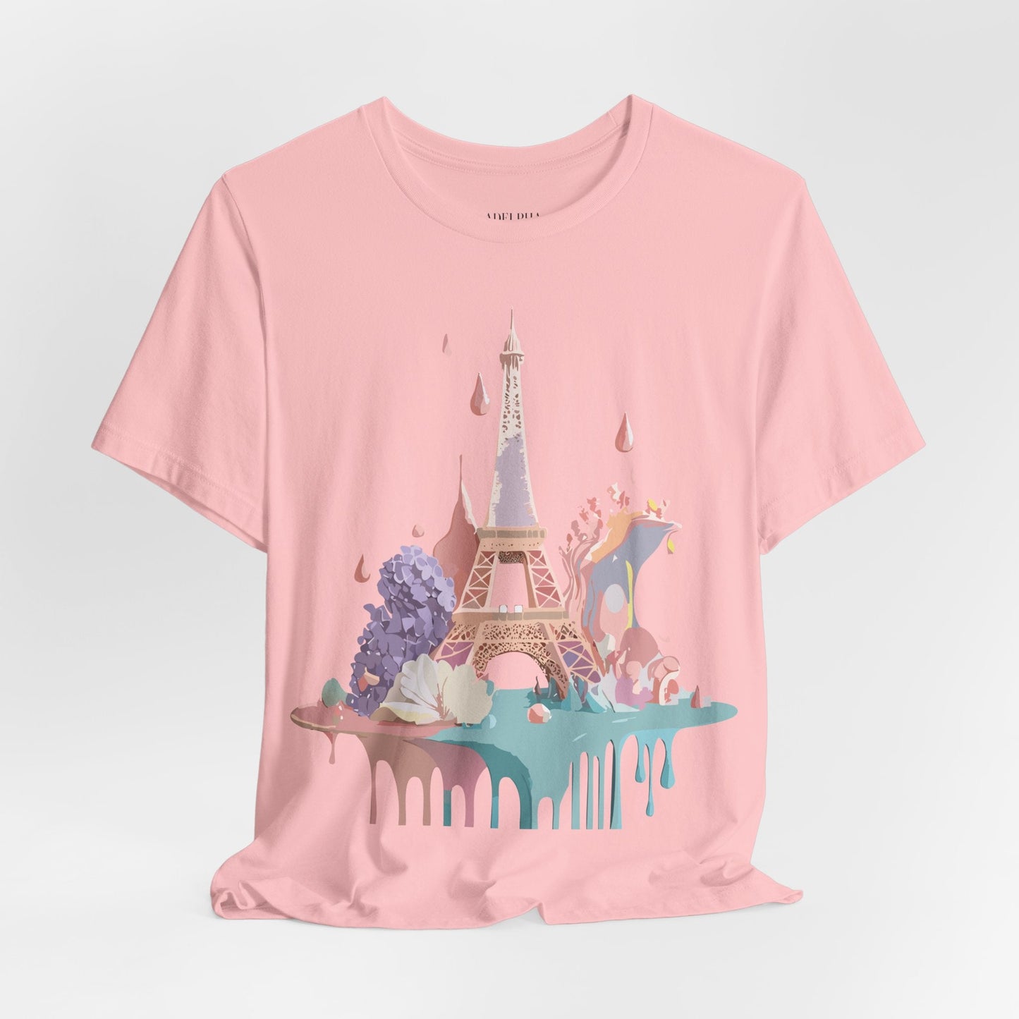 Paris Tourist Shirt Unisex Graphic Tee Vintage Inspired Artwork by Adelpha Short Sleeve Jersey