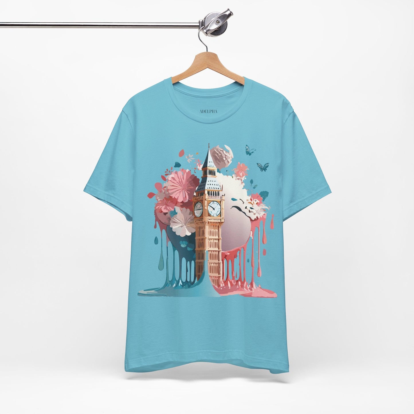 London Tourist Shirt Graphic Tee Unisex Vintage Inspired Artwork By Adelpha Original Collection