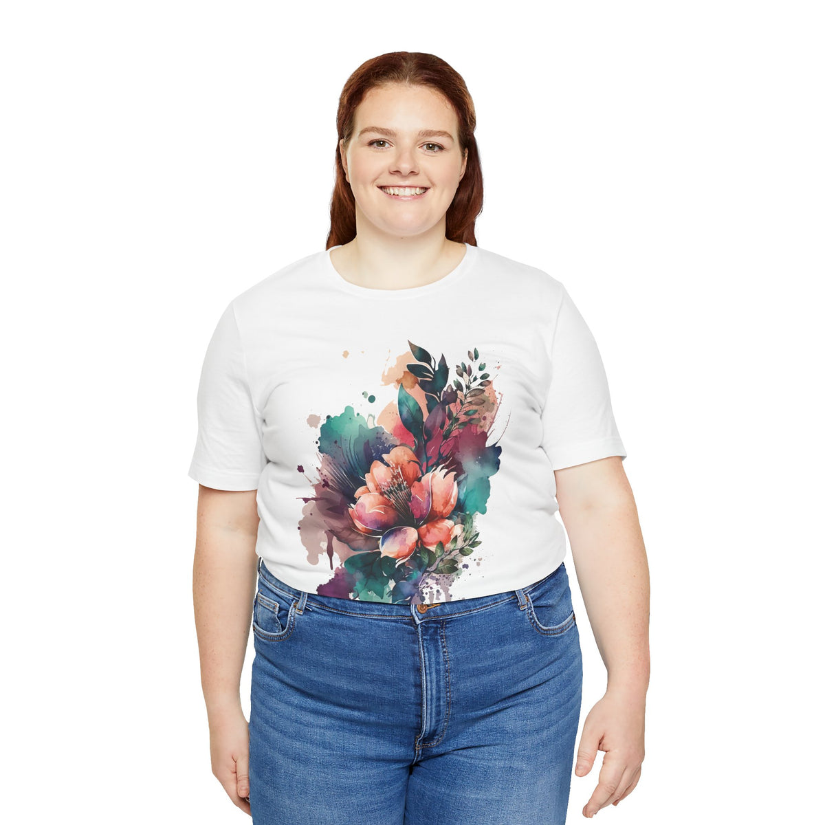 Floral Graphic Tee Shirt - Bella+Canvas Unisex 100 Cotton 57