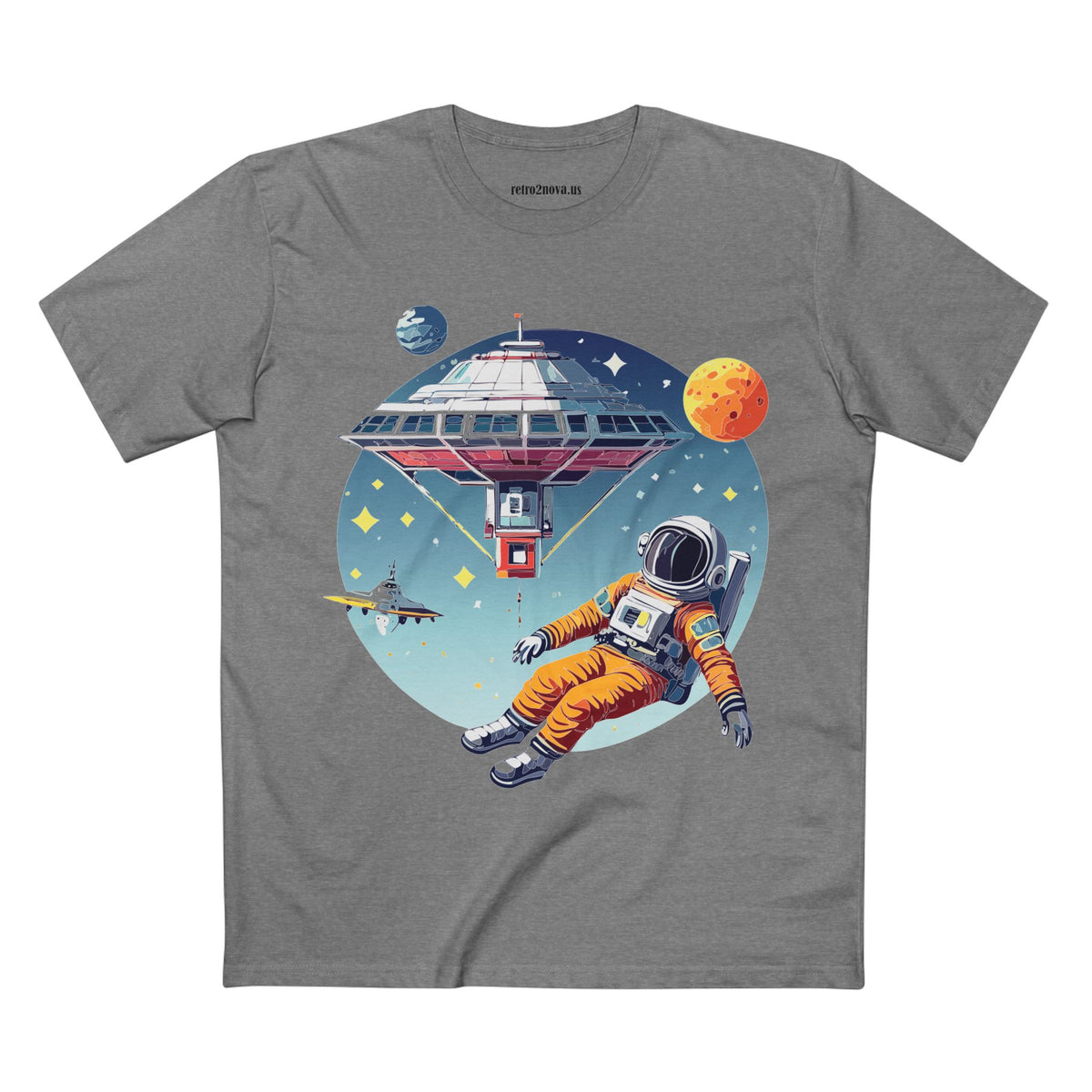 Cosmos Astronaut Graphic Tee Staple Unisex 100 Cotton Tee Shirt - CS-16