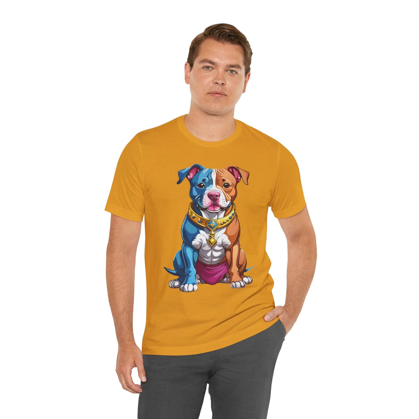 Unisex Animal Shirt Art Design Tee With Wild Animals Print Short Sleeve Jersey Tee