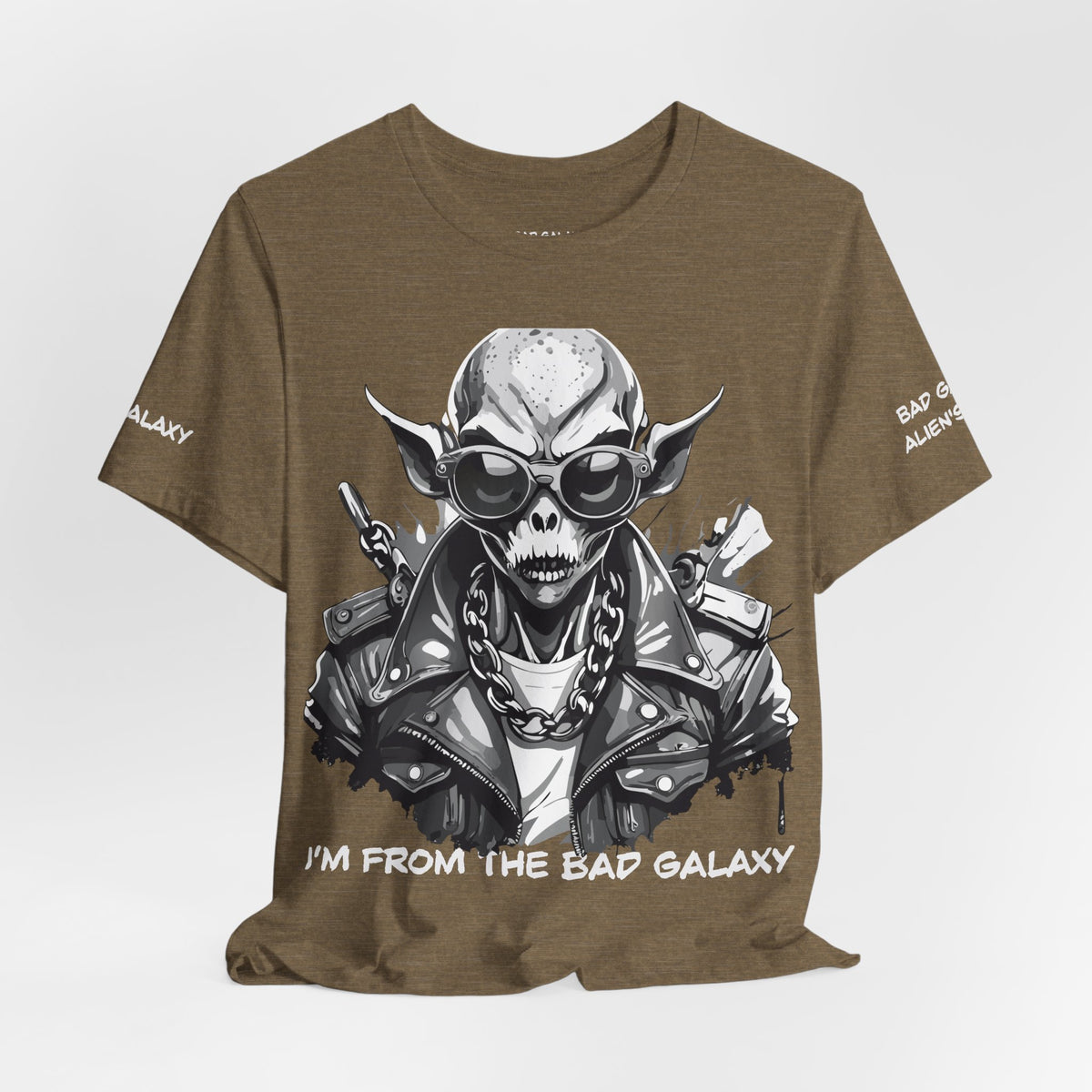 Alien Graphic Unisex Cotton Bella+Canvas Tee with Art Design b78