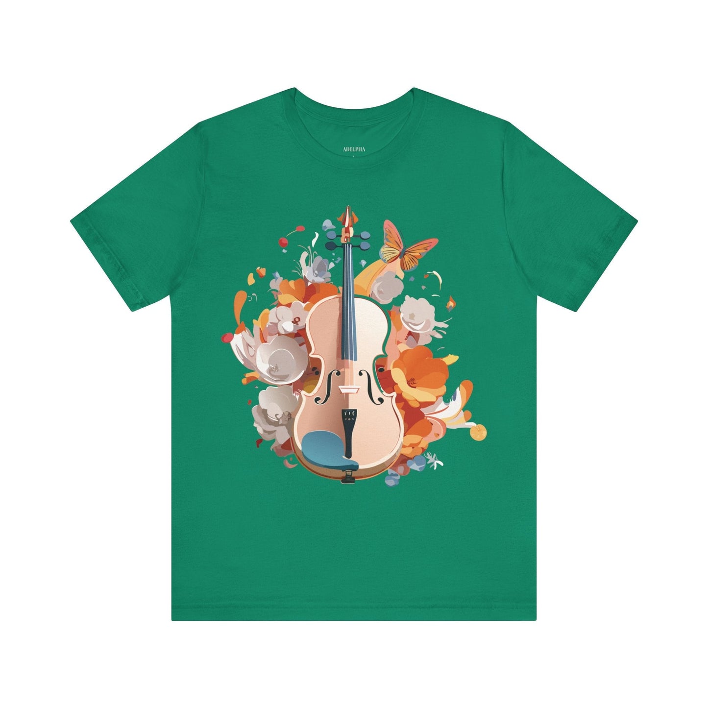 Music Graphic Unisex 100 Cotton Vintage Art with Musical Elements Tee 8
