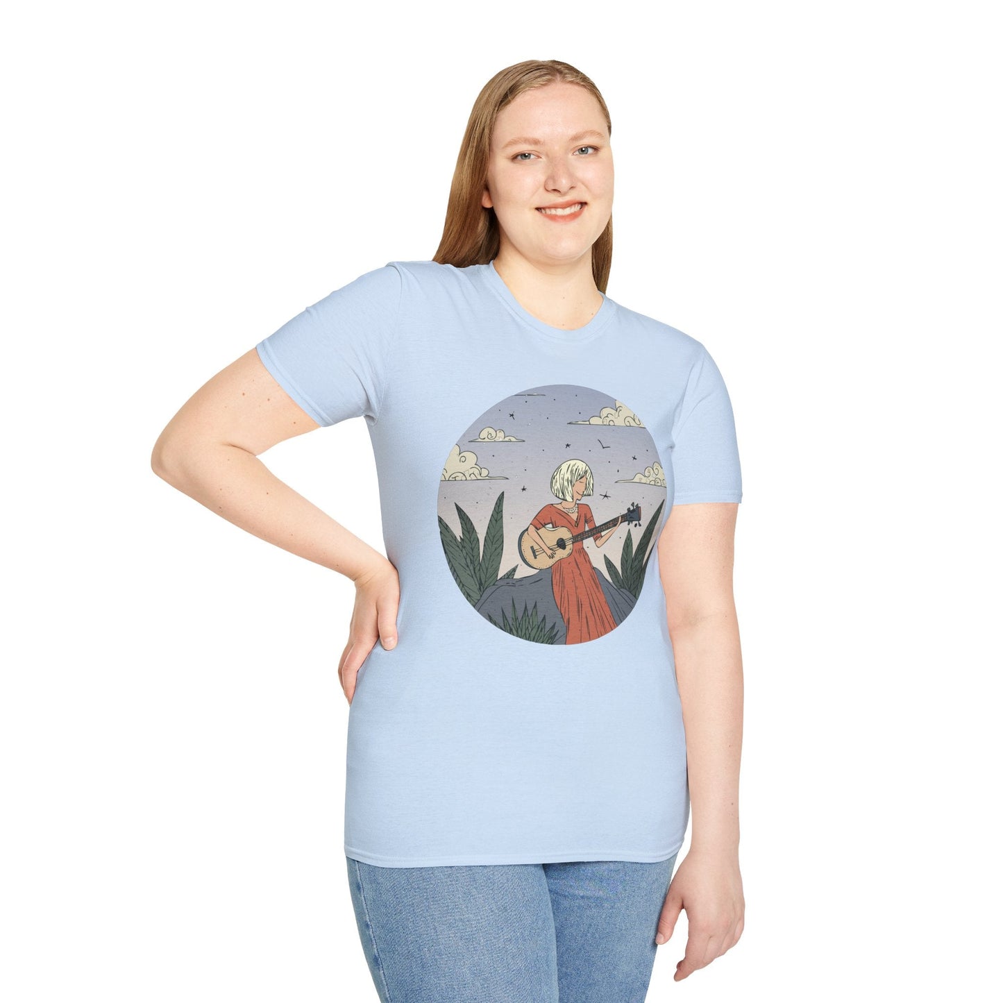 Womens Graphic T Shirts Art Design Tee Unisex Softstyle Gildan 64000 100 Percent Cotton