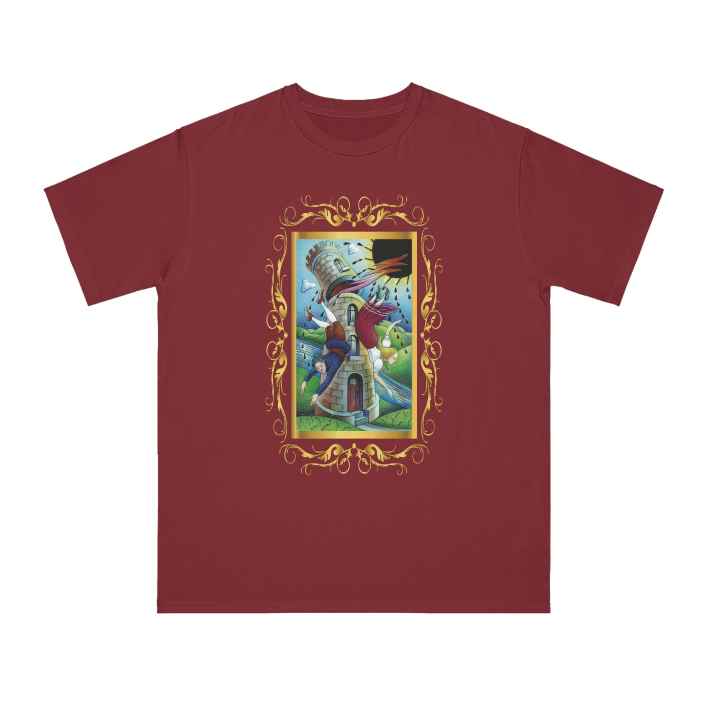 Organic Unisex Cotton T-Shirt with Tarot Cards