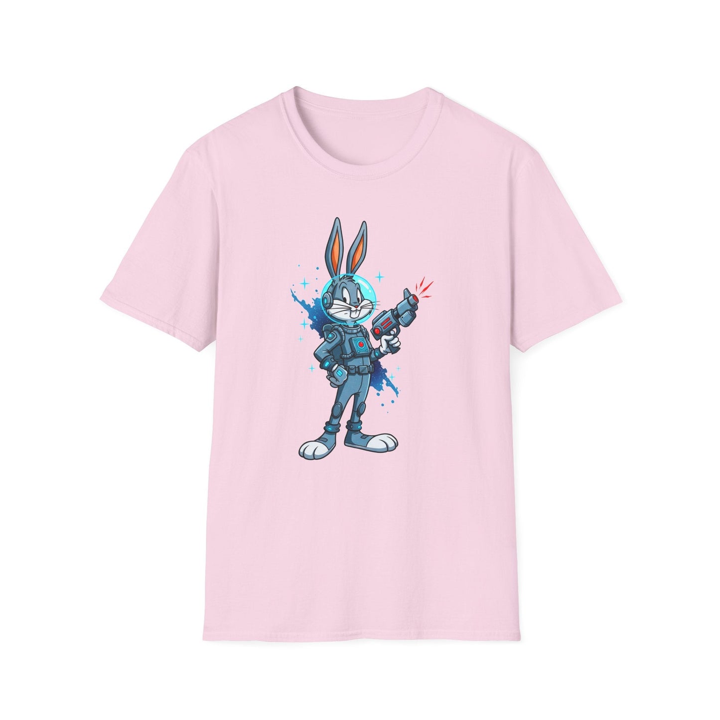 Bugs Bunny Shirt Unisex Gildan Softstyle 64000 Cartoon Tee 100 Percent Ring Spun Cotton