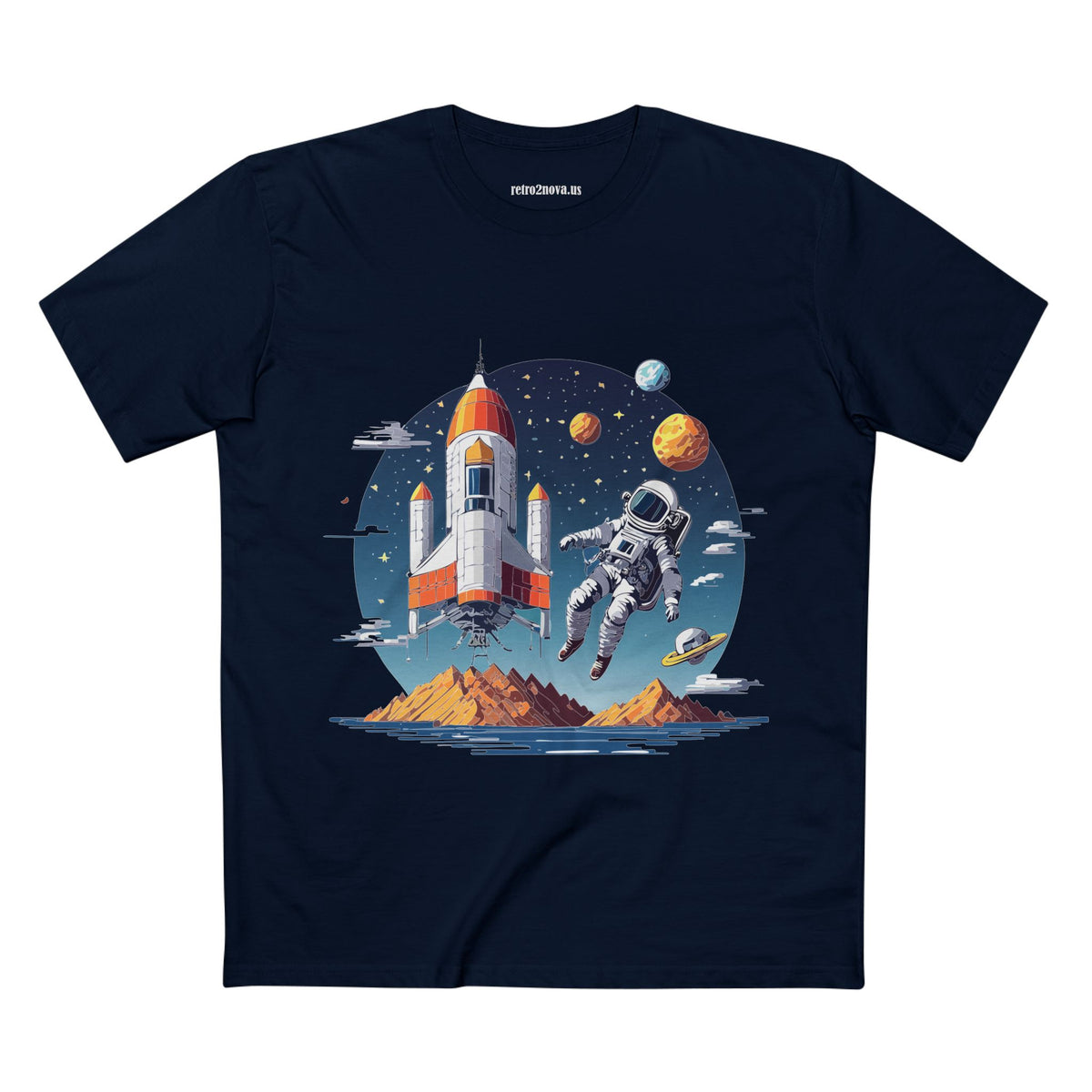 Cosmos Astronaut Graphic Tee Staple Unisex 100 Cotton Tee Shirt - CS-44
