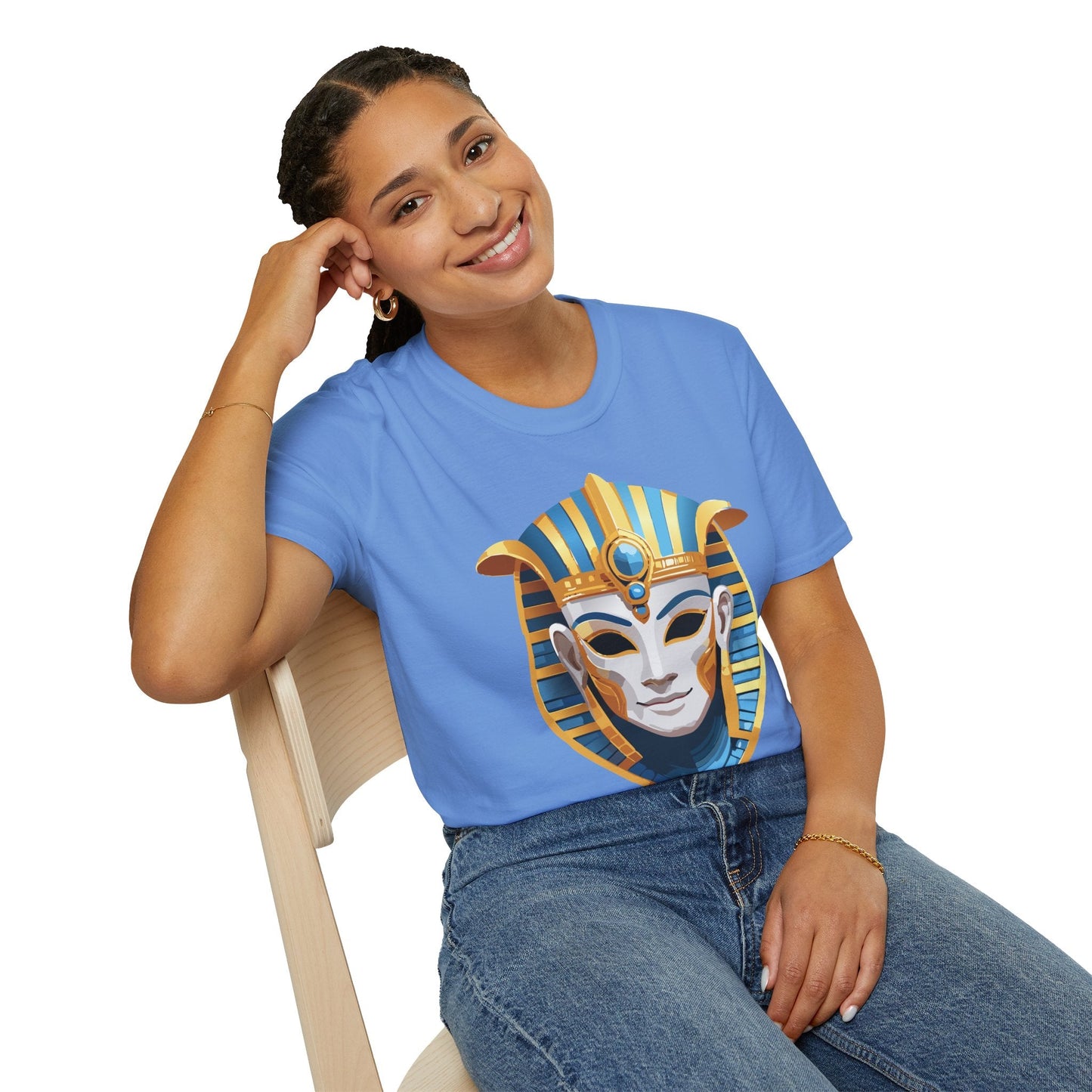 Mask Graphic Unisex Cotton Masquerade Design Artwork Tee 19