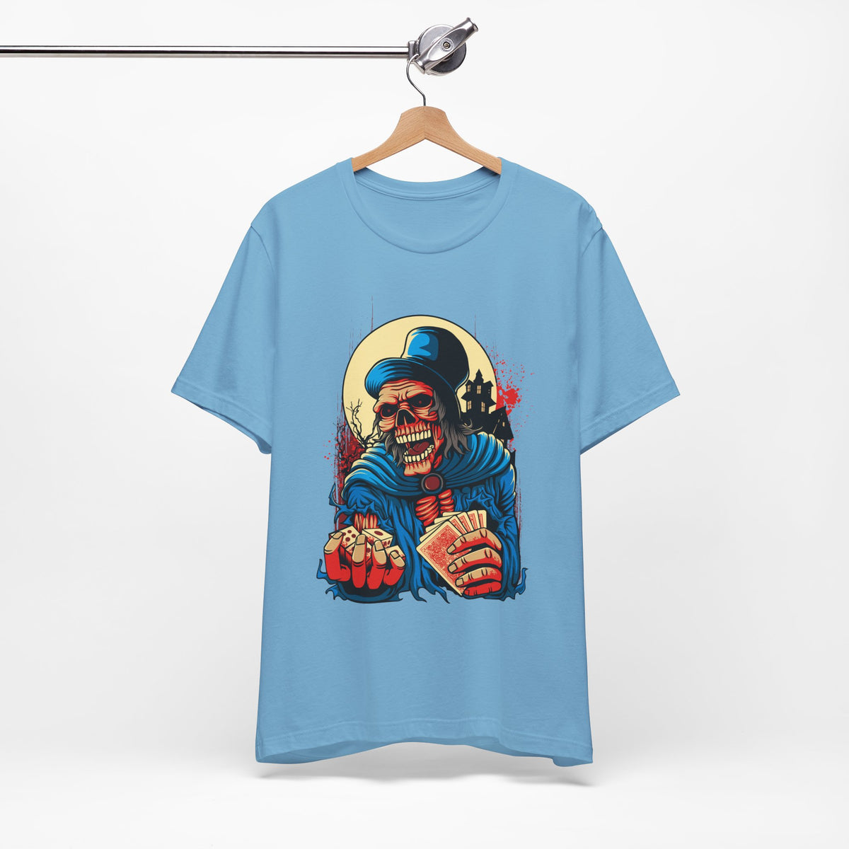 Skull Graphic Design Tee, Skull Shirt, Vintage Tees, Art Design T-Shirt, Graphic Tee, Art Shirts - 1
