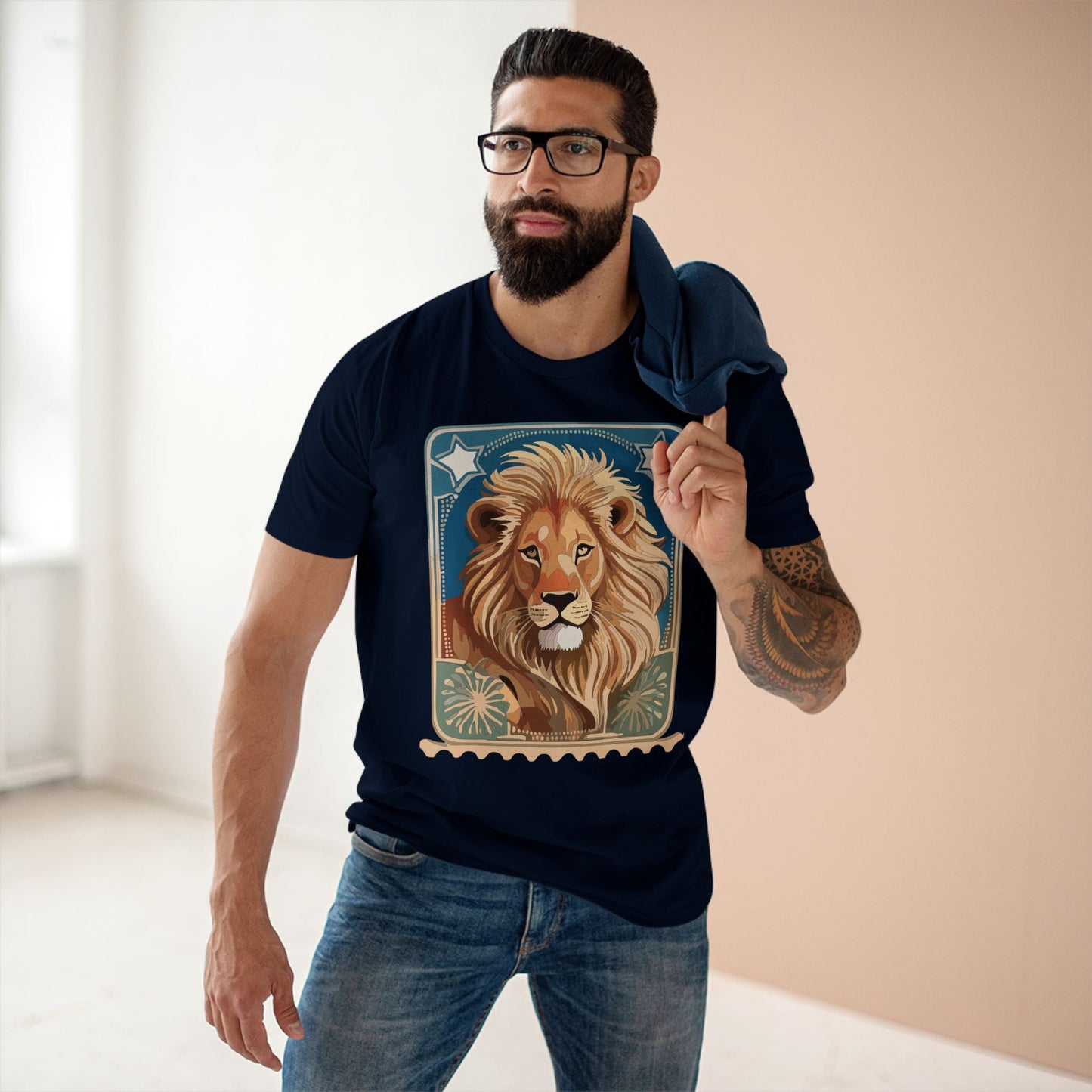 Stamp Shirt Postage Stamp Graphic Tee Unisex Premium Cotton Retro2Nova Original Art Design PS 52