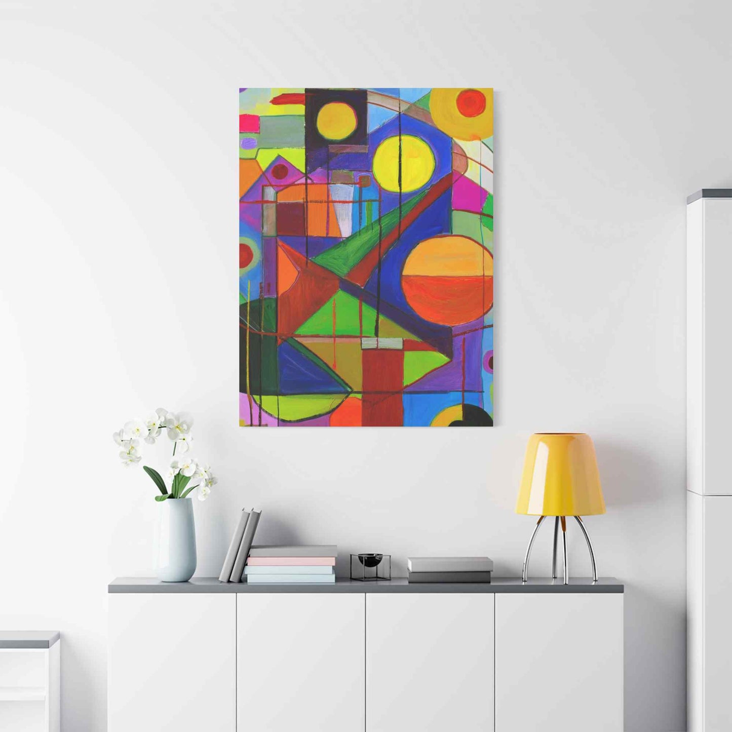 Abstract Painting Print Canvas 20x24,20x30,24x30, 24x32,24x36,30x40, 32x48,36x48,40x60 Pine-Wood Inner Frame ABS-5