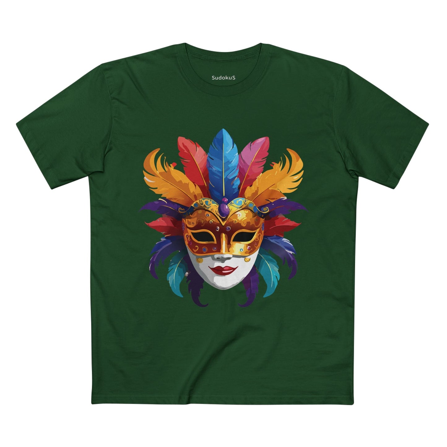 Mask Graphic Unisex 100 Cotton Staple Tee 12