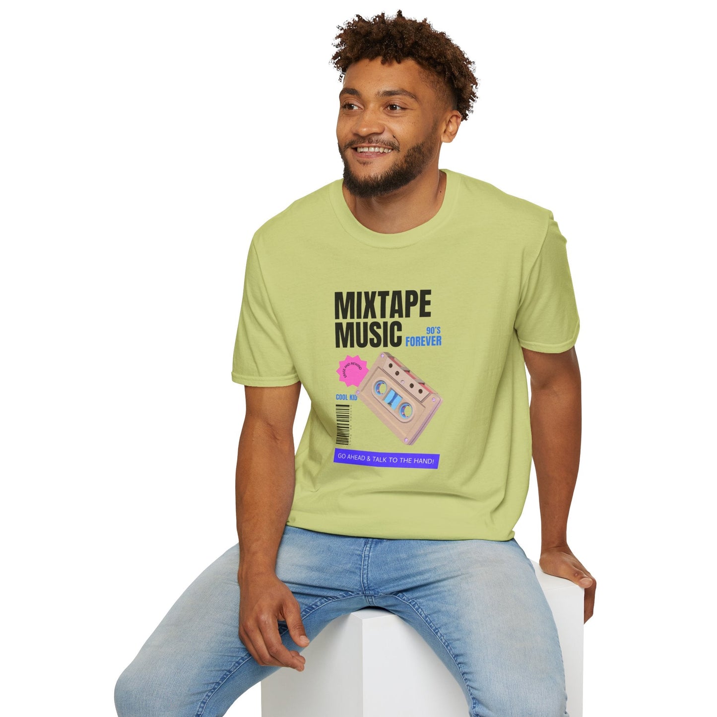Mixtape Music Vintage Cassette T-Shirt Unisex Cotton Retro Audio Graphic Tee