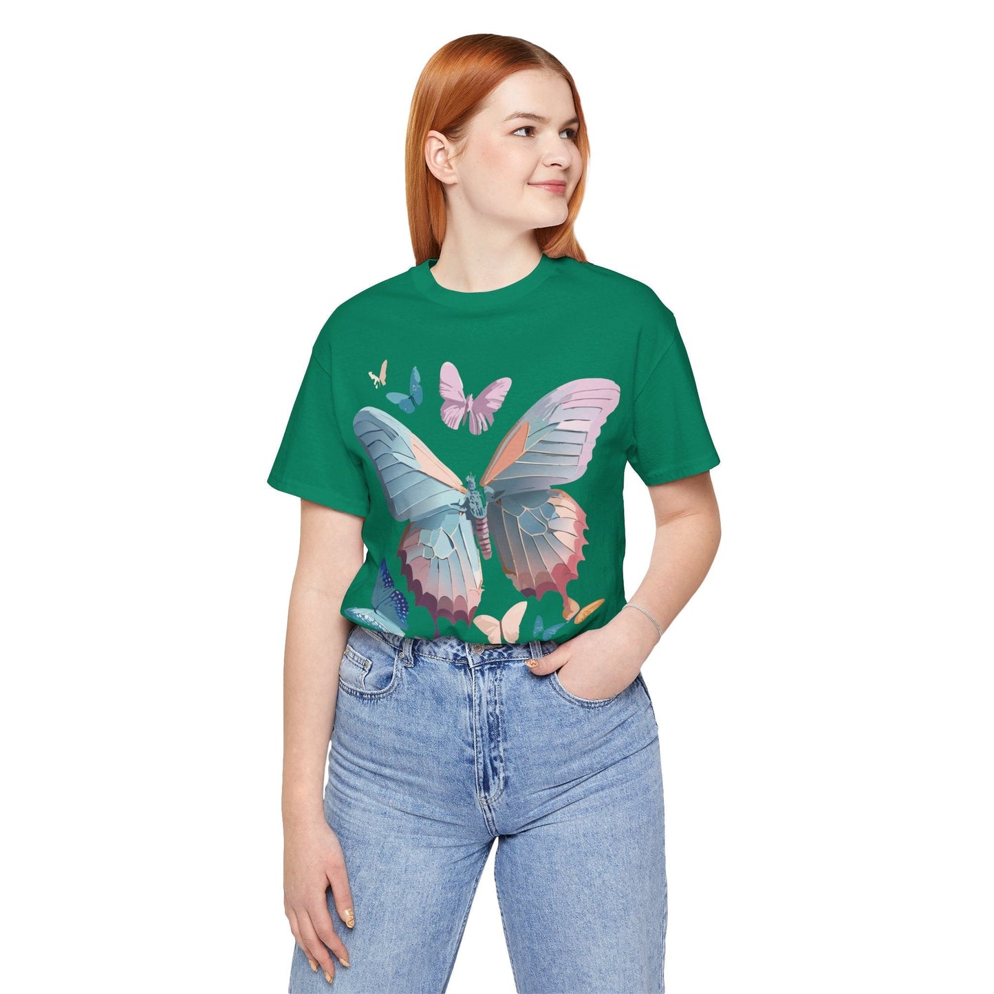 Adelpha Butterfly Graphic Tee Unisex Short Sleeve Vintage Art Design