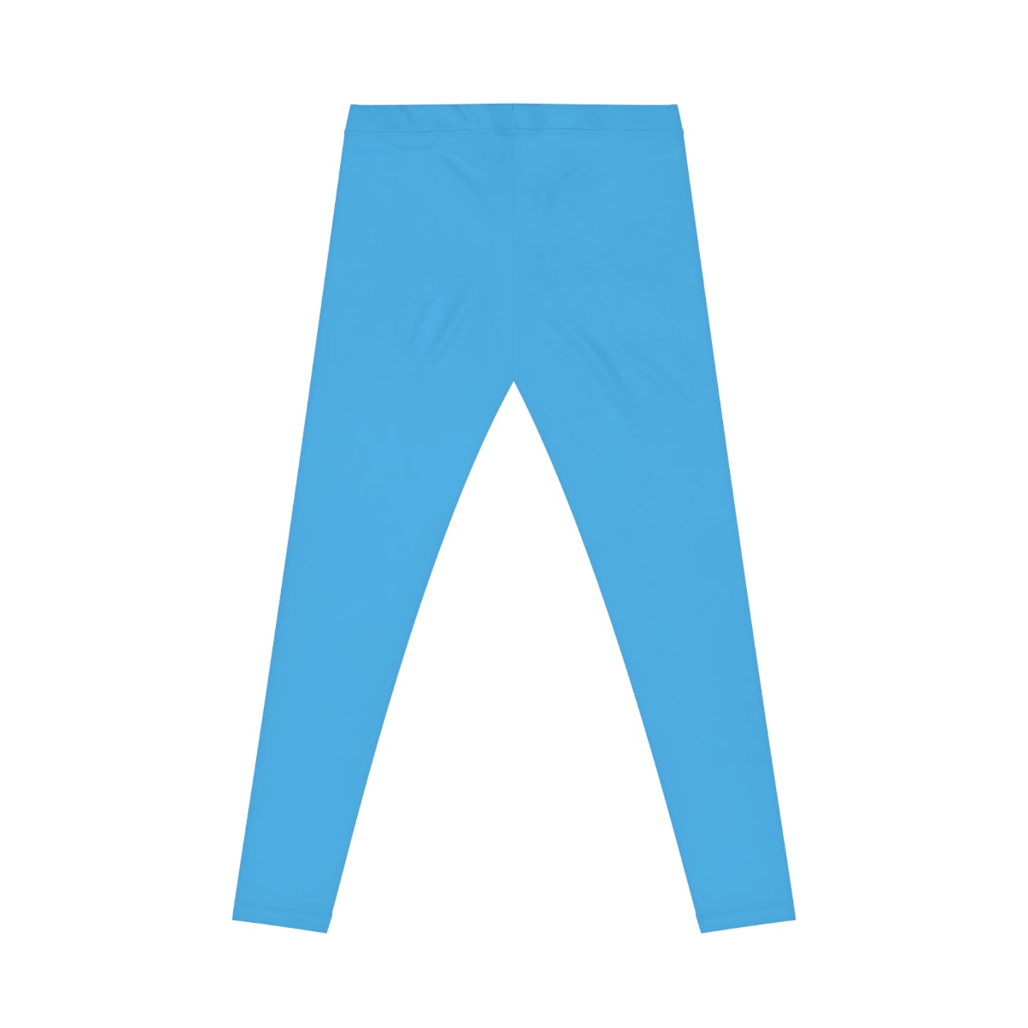 Fresh Sky Blue Color Women's Poly-Span Casual Leggings XS-2XL