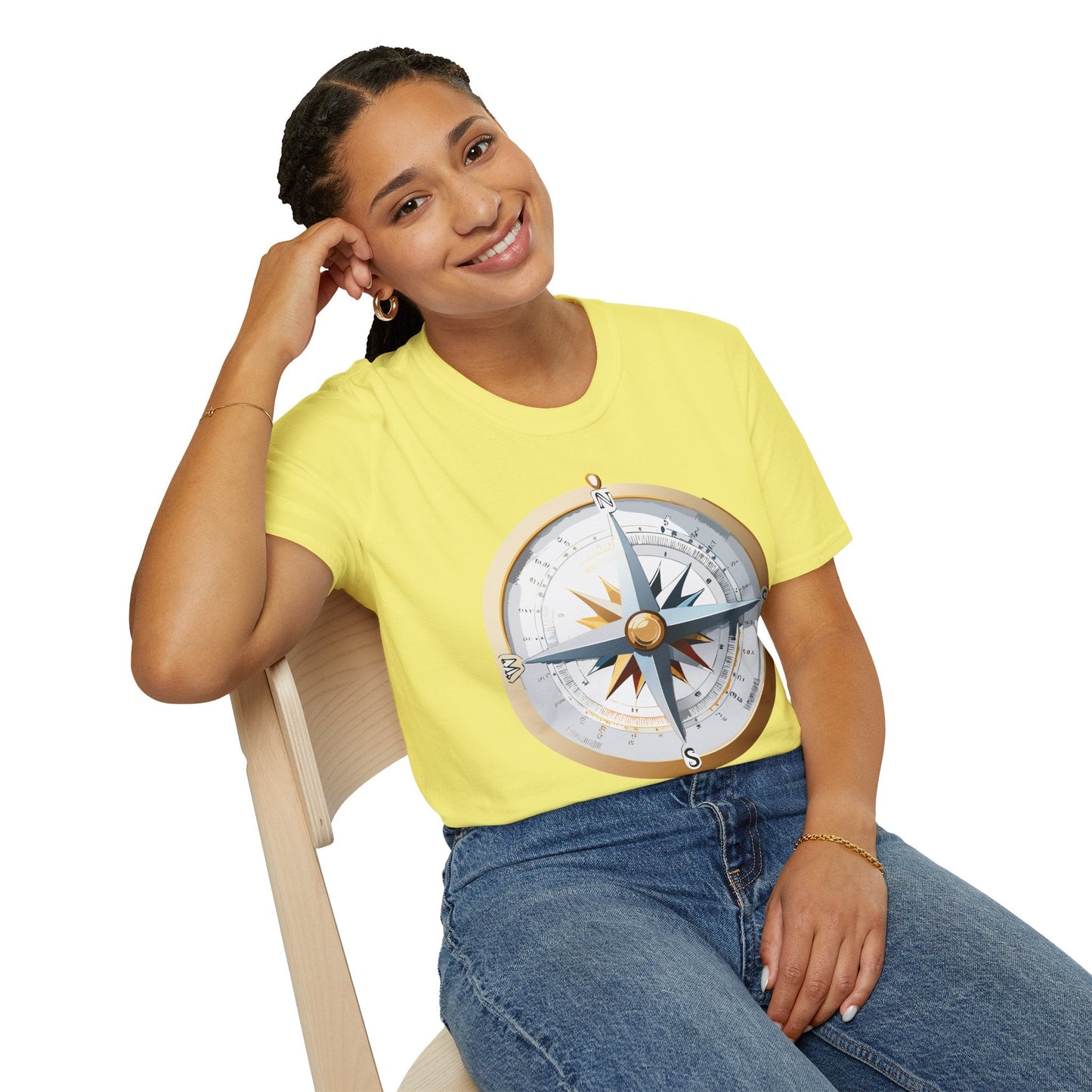 Compass Navigator Graphic Tee Unisex 100 Cotton 12