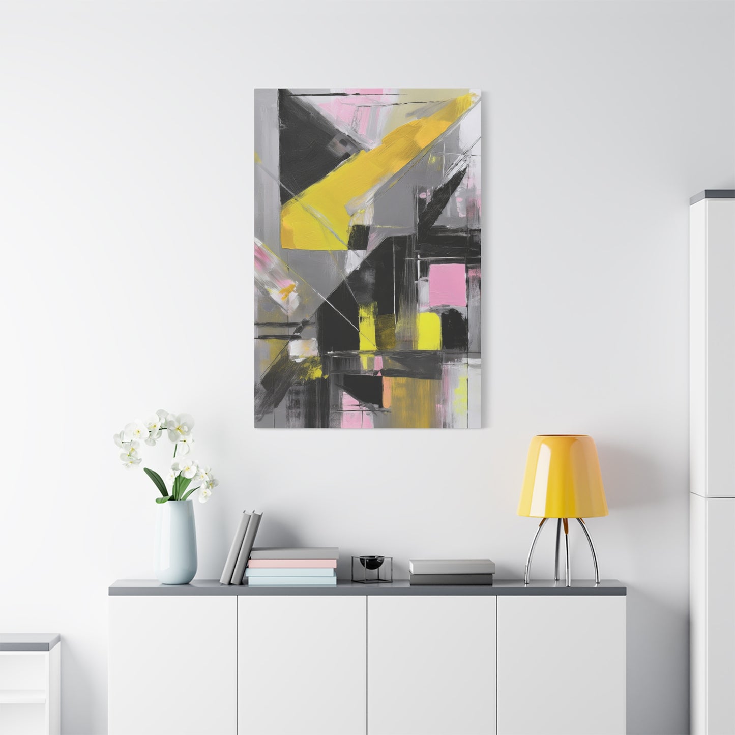 Abstract Geometric Painting Print Canvas 20x24,20x30,24x30 24x32,24x36,30x40 32x48,36x48,40x60 Pine-Wood Inner Frame ABS-38
