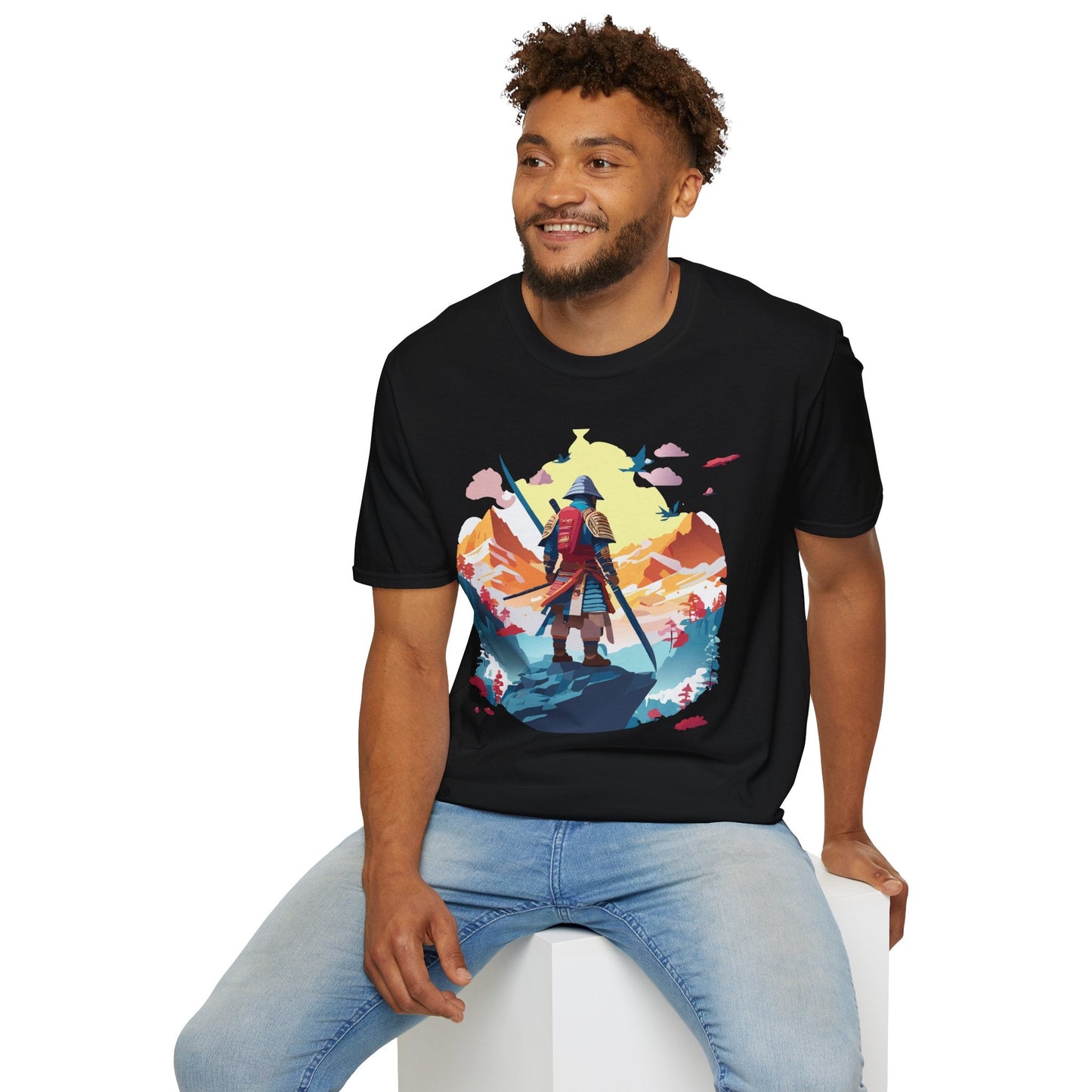 Samurai Shirt Unisex T Shirt Gildan Softstyle 64000 Cotton Tee For Everyday Comfort