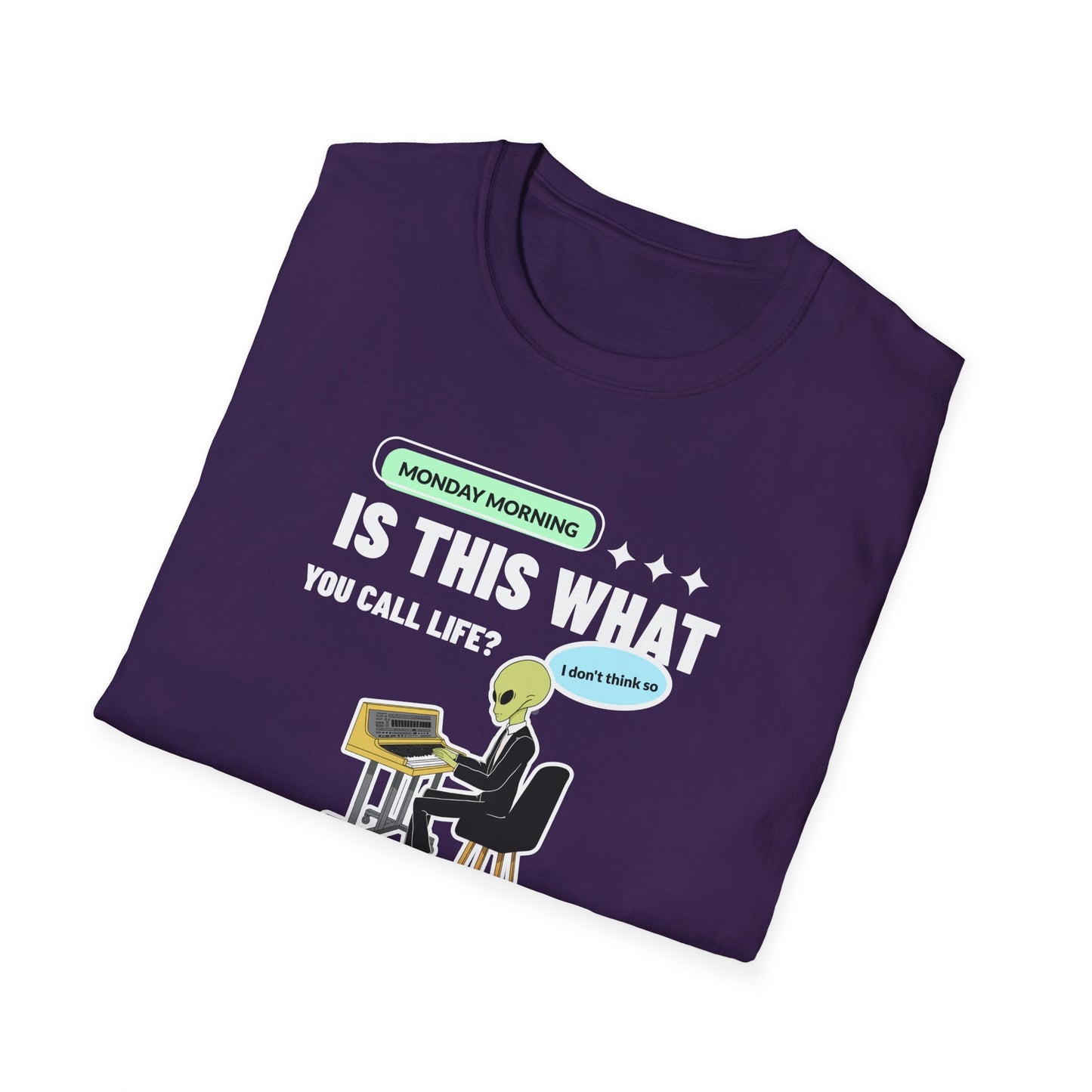 Alien Office Worker T-Shirt Unisex Cotton