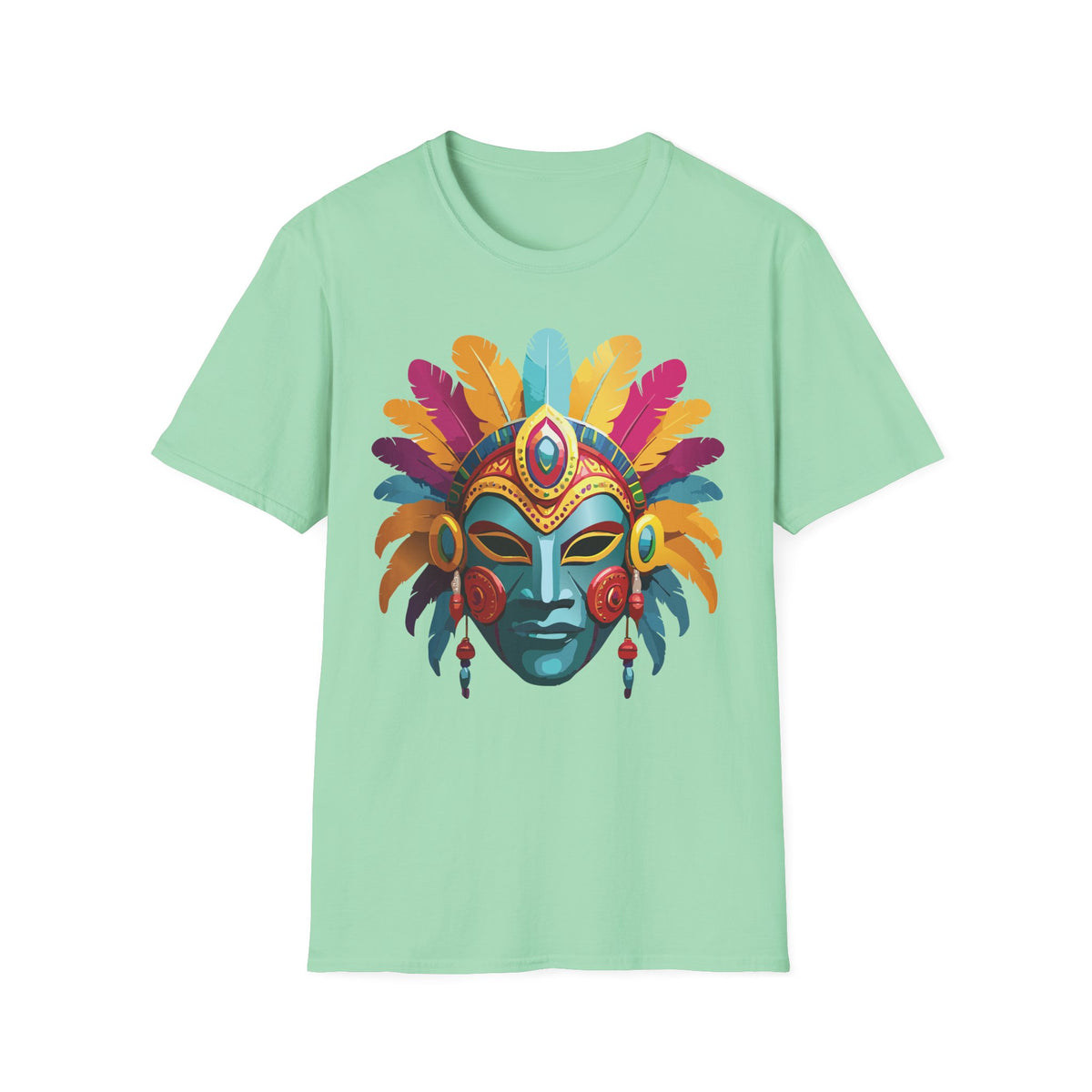 Mask Masquerade Carnival Graphic Tee Gildan Unisex 100 Cotton Tee Shirt h32
