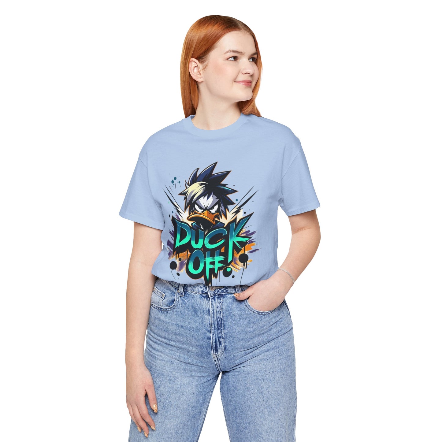 Duck Graphic Tee, Duck Shirt, Funny Bird Tee Shirt, Funny Animal T-Shirt, Cartoon Top, Animal Tees, Art Design T-Shirt