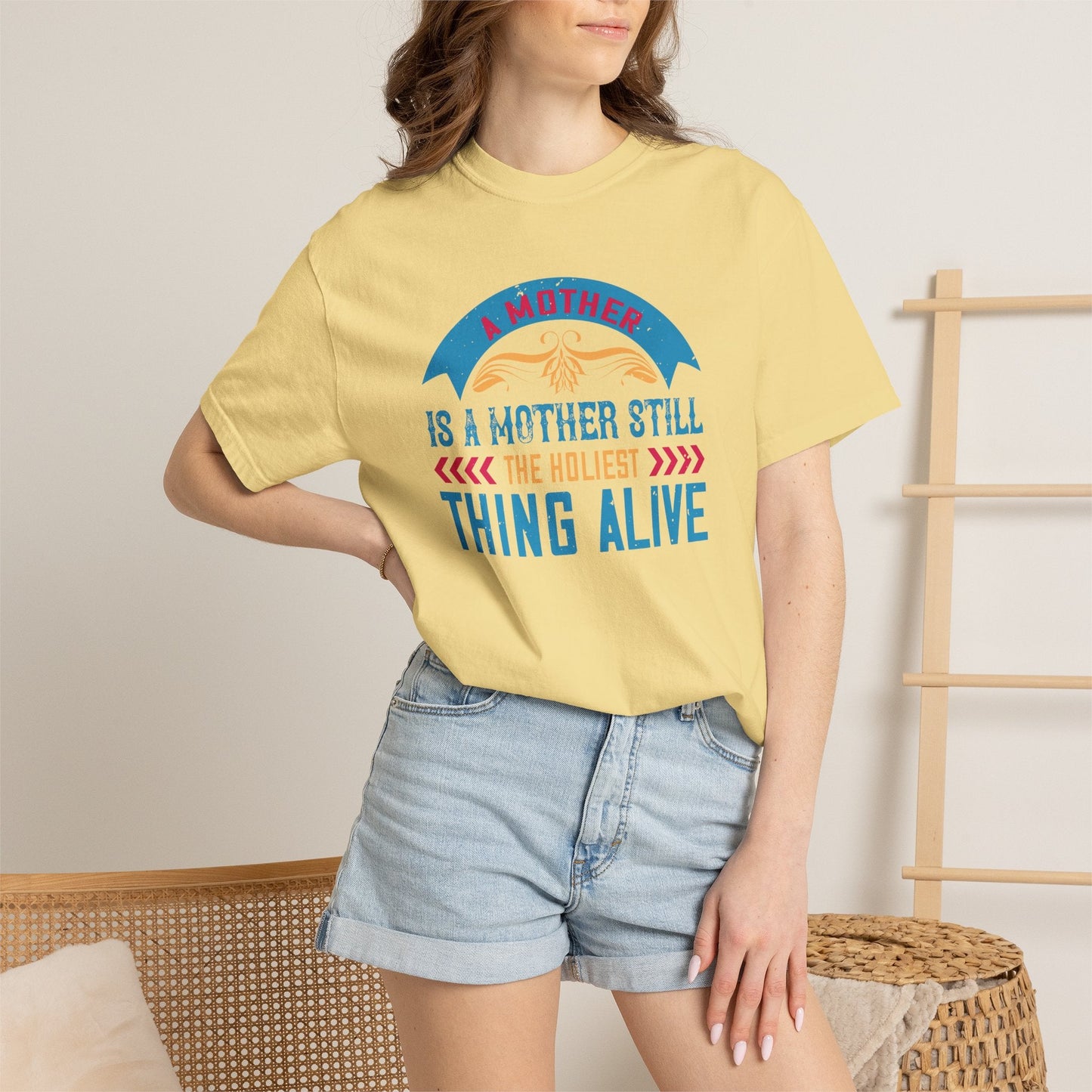 Mom T-shirt Mother Day Mama Tee Unisex Comfort Colors Garment-Dyed Cotton h52