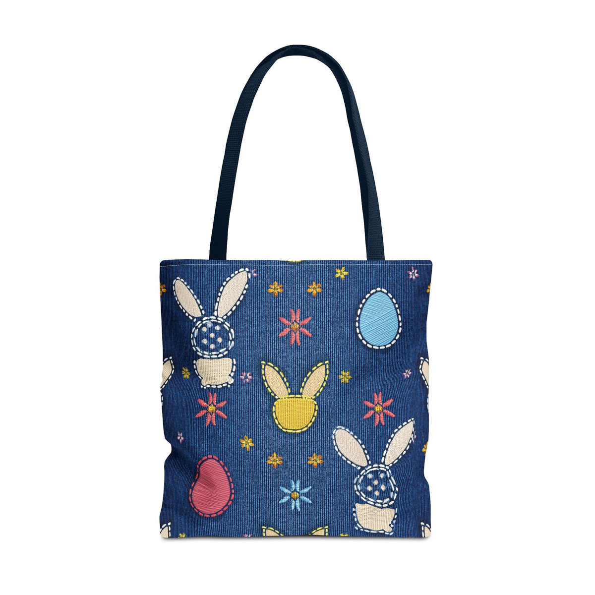 Easter Graphic Design Denim Fabric Imitation Print Unisex Canvas Bag Poly Spun 3 Sizes Tote Bag 204-5
