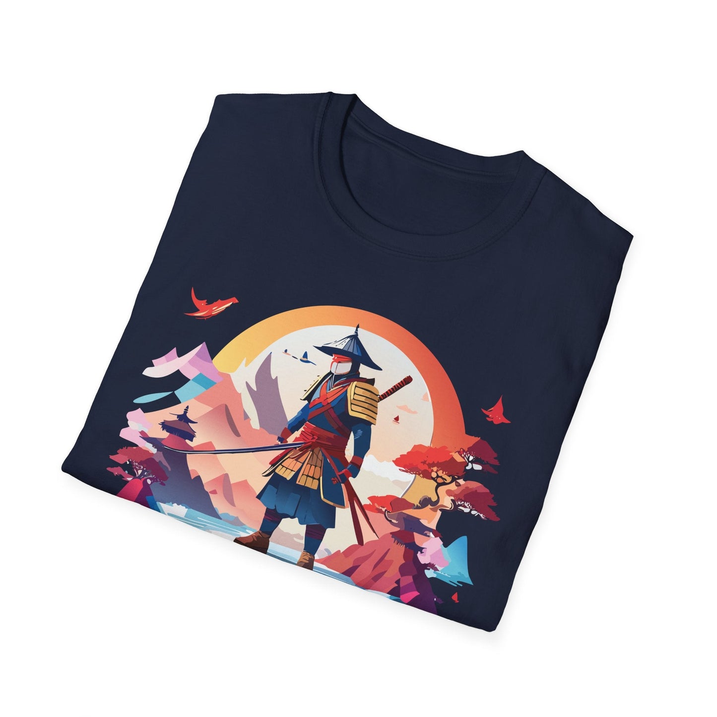 Samurai Shirt Unisex Softstyle Tee 100 Percent Ring Spun Cotton Short Sleeve T Shirt Comfort Fit
