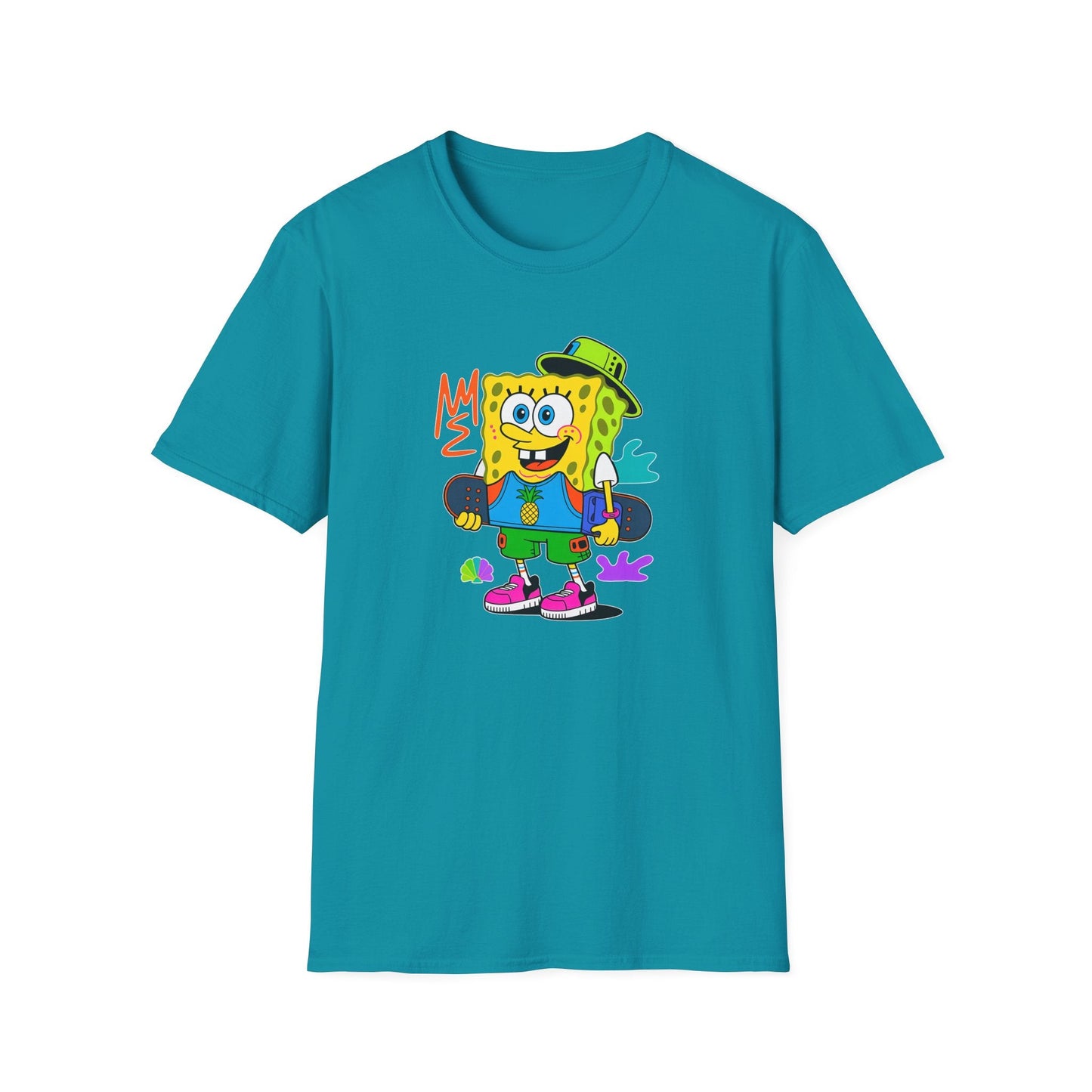 Unisex Cartoon T Shirt With Animals Animation Tee Softstyle Gildan 64000 Cotton Fabric