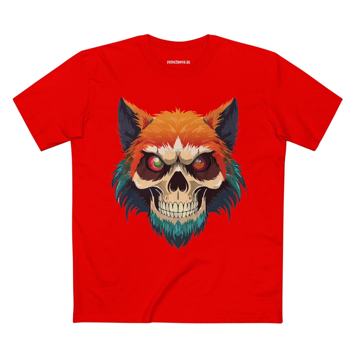 Skull Shirt Unisex Skeleton Tee Original Art By Retro2Nova Premium Cotton Tee Art Collection