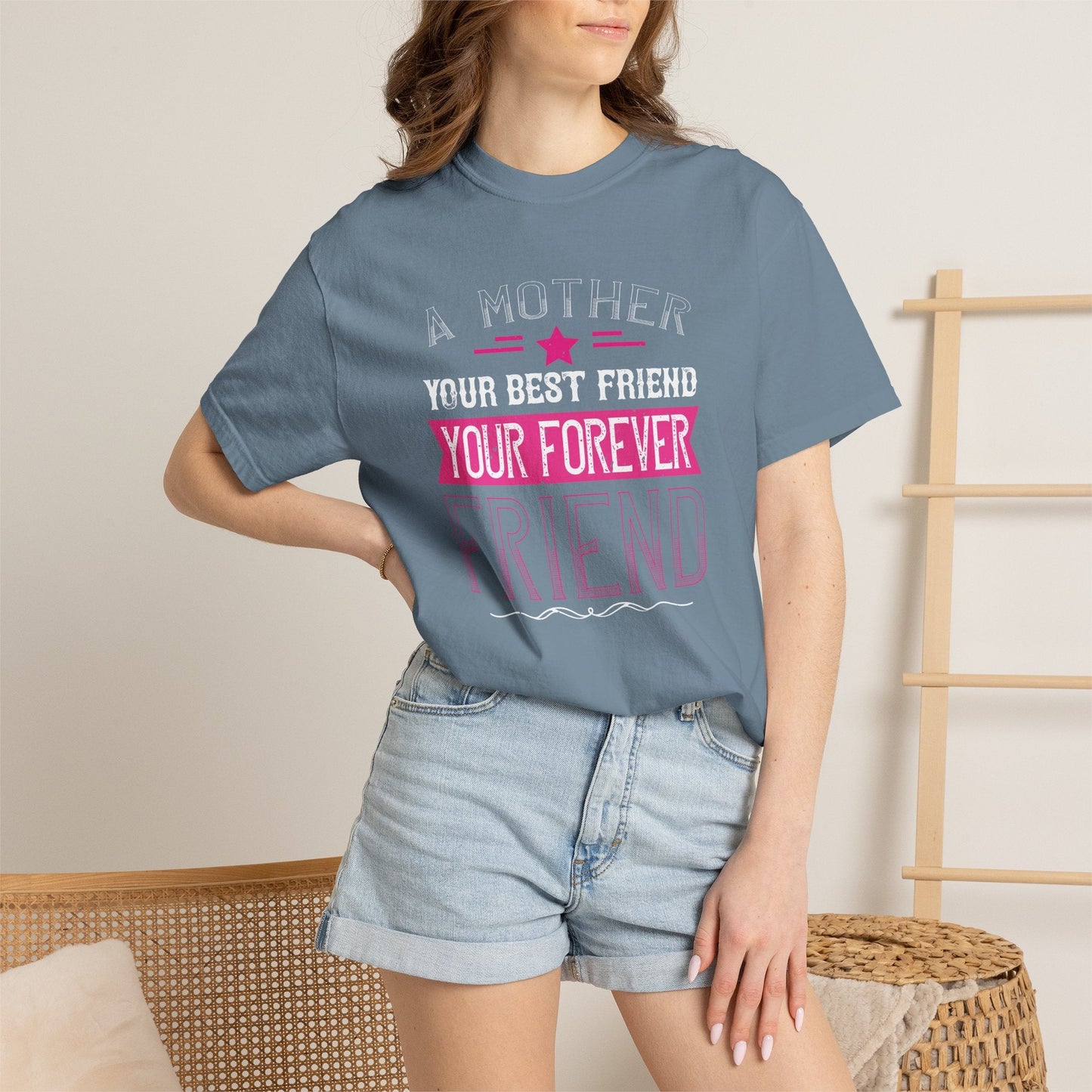 Mom T-shirt Mother Day Mama Tee Unisex Comfort Colors Garment-Dyed Cotton h55
