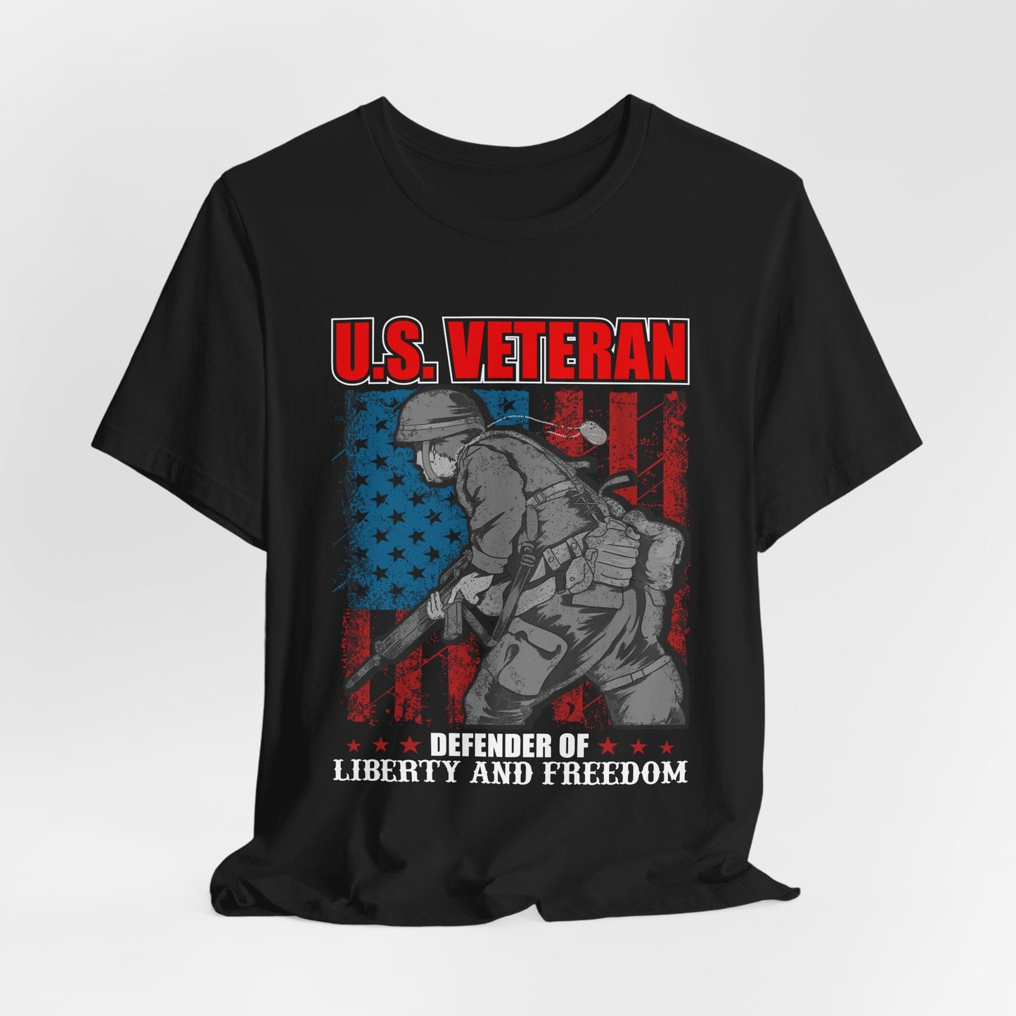 Army Veteran Patriotic Graphic Design Unisex Cotton T-Shirt v31