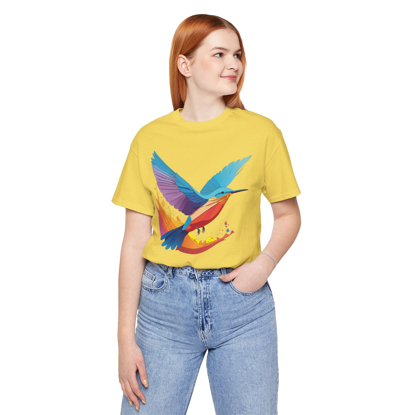 Unisex Animal Shirt Art Design Tee With Wild Animals Print Soft Comfortable Short Sleeve Tee