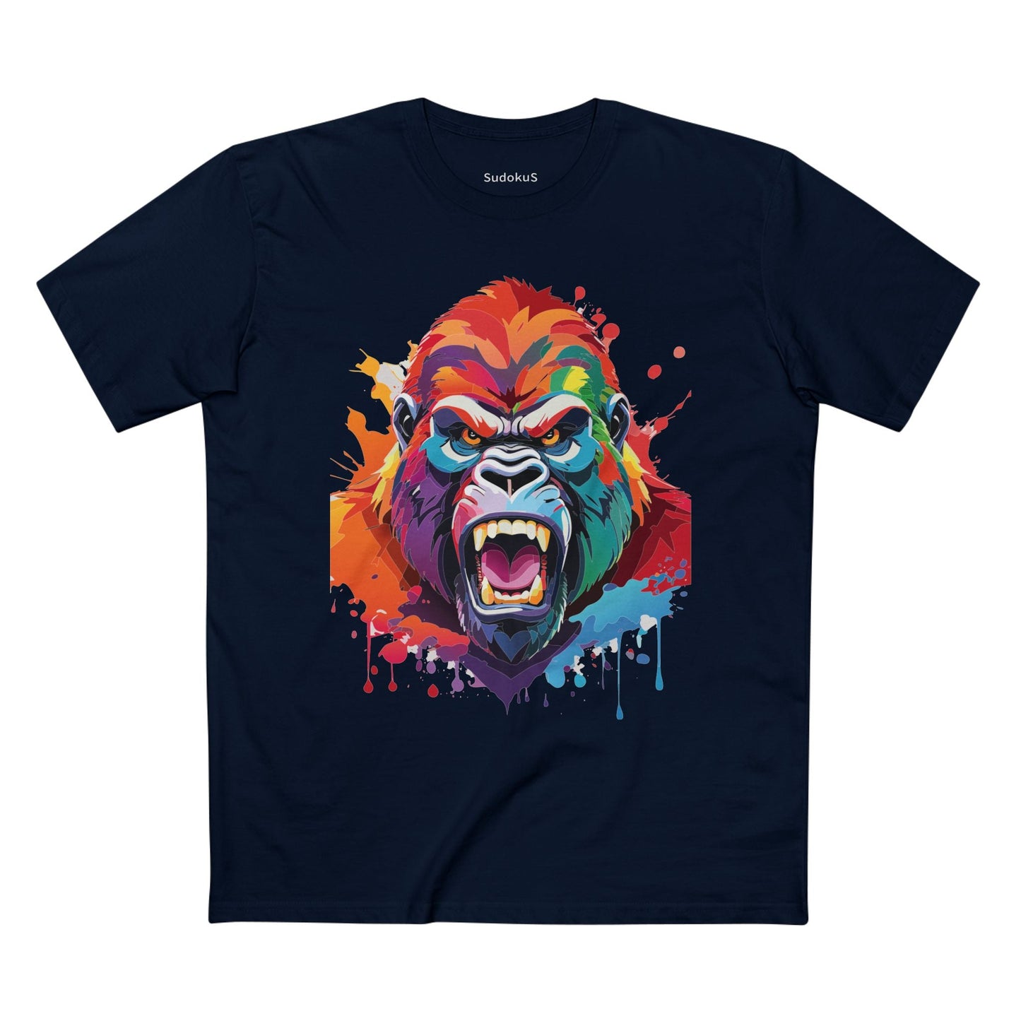 Gorilla Graphic Unisex 100 Cotton Staple Tee with Animal Design Artwork 7