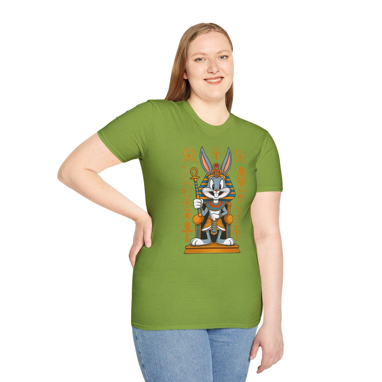 Bugs Bunny T Shirt Unisex Softstyle 64000 Cartoon Animation Tee Ring Spun Cotton