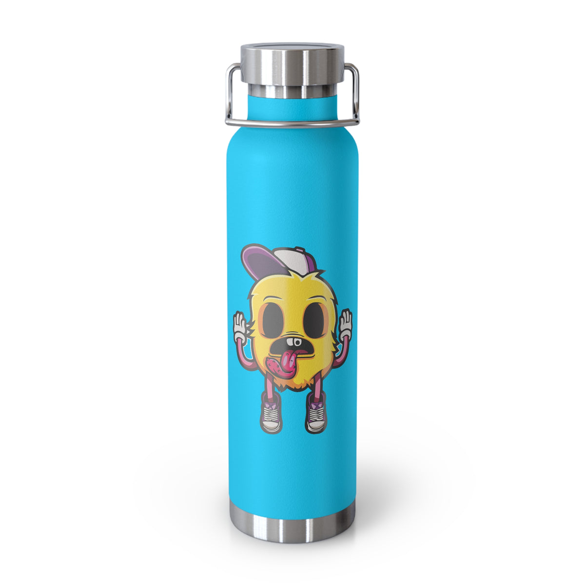 22oz Copper Insulated Water Bottle with Cartoon Design - CV84